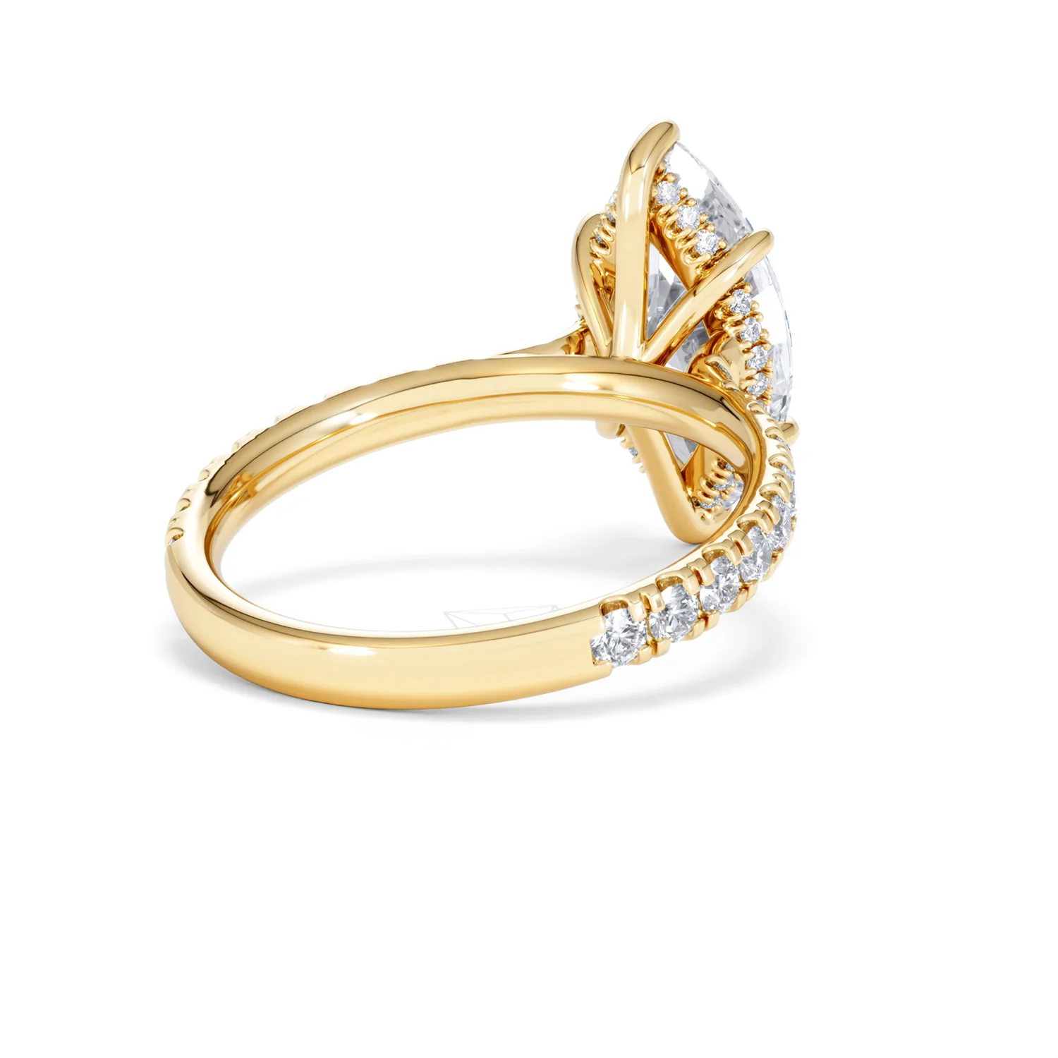Amora Marquise 3.36ct Hidden Halo Lab Diamond Engagement Ring With Hidden Halo Set in 18K Gold - Image 41