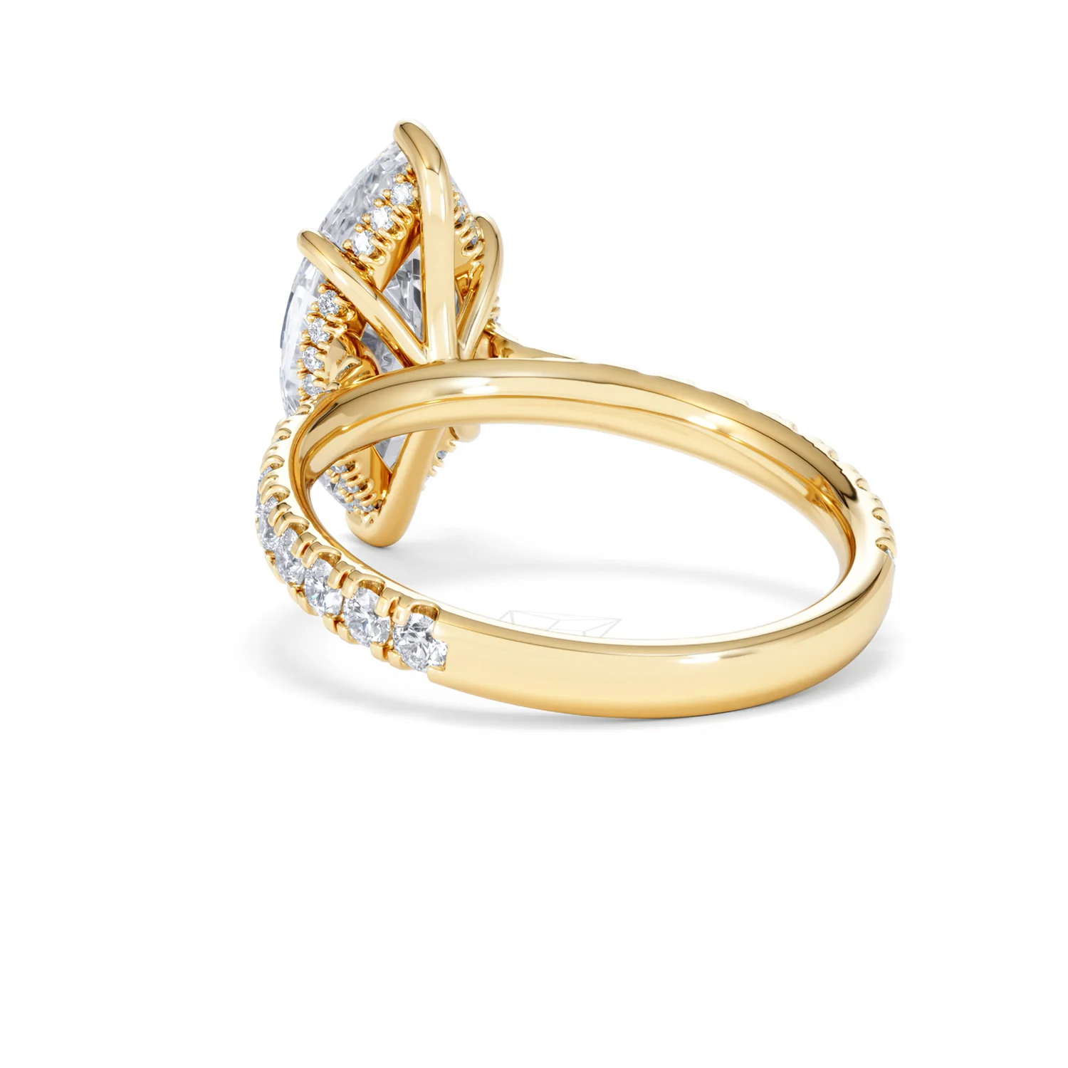 Amora Marquise 3.36ct Hidden Halo Lab Diamond Engagement Ring With Hidden Halo Set in 18K Gold - Image 54