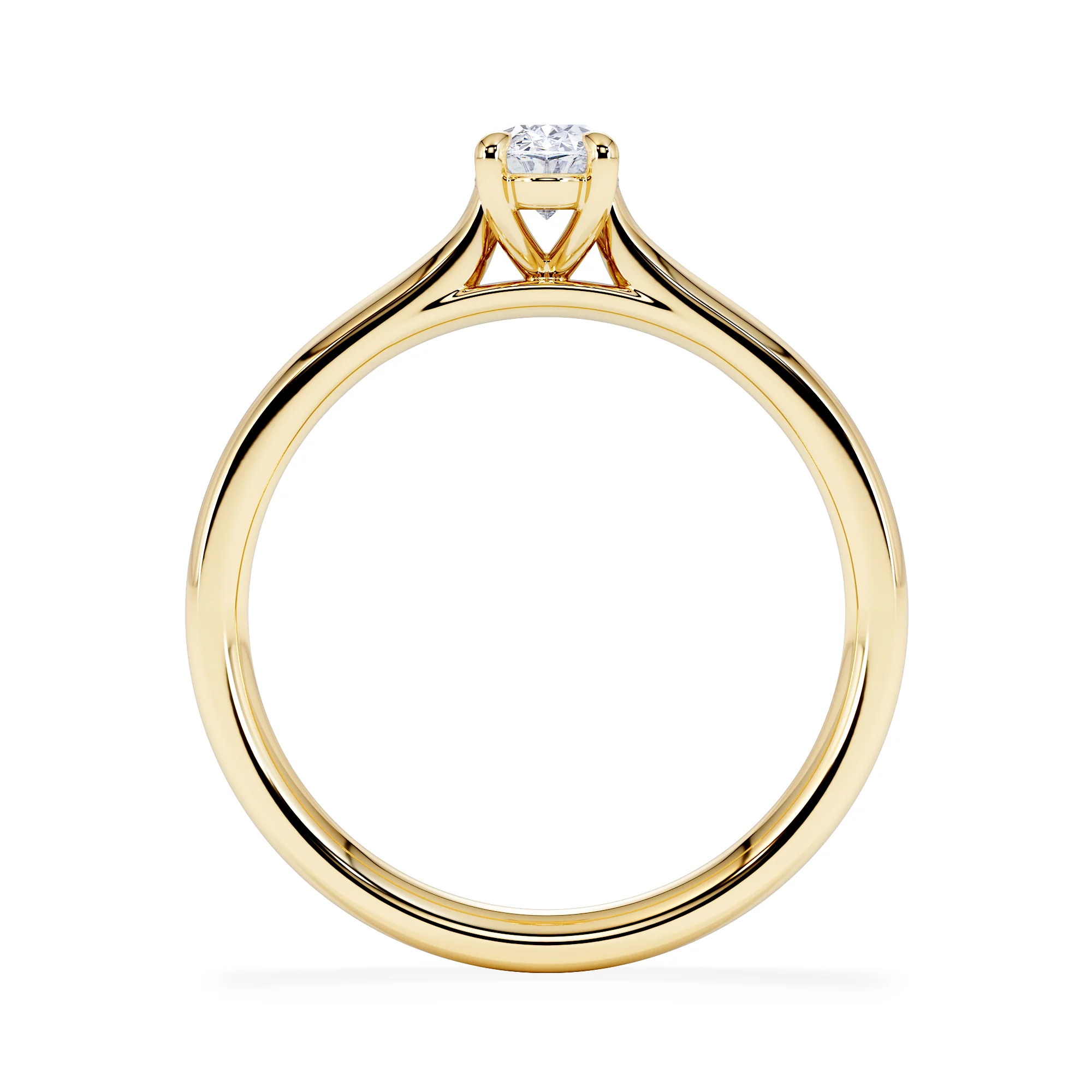 Amora Oval 0.50ct Diamond Engagement Ring G/VS1 Set in 18K Gold - Image 3