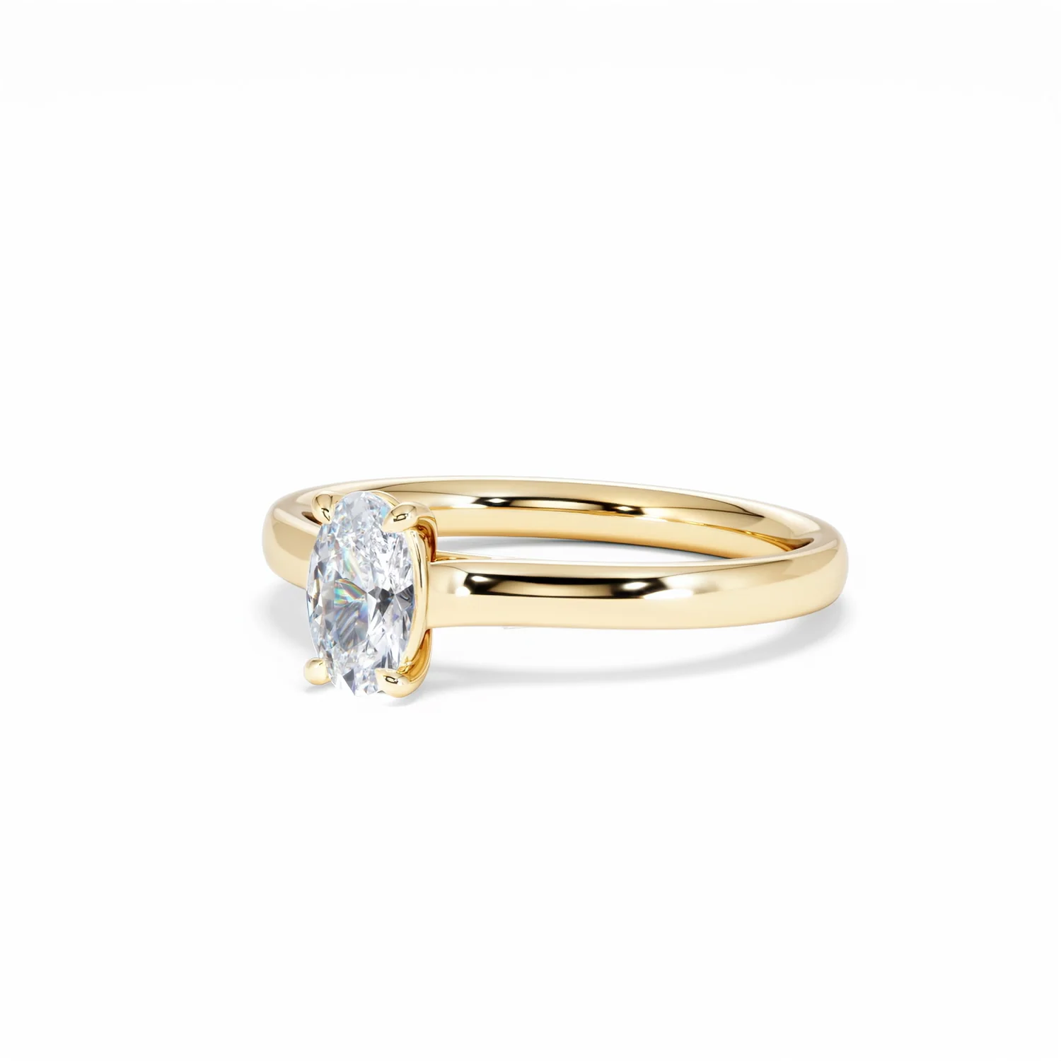 Amora Oval 0.50ct Diamond Engagement Ring G/VS1 Set in 18K Gold - Image 83