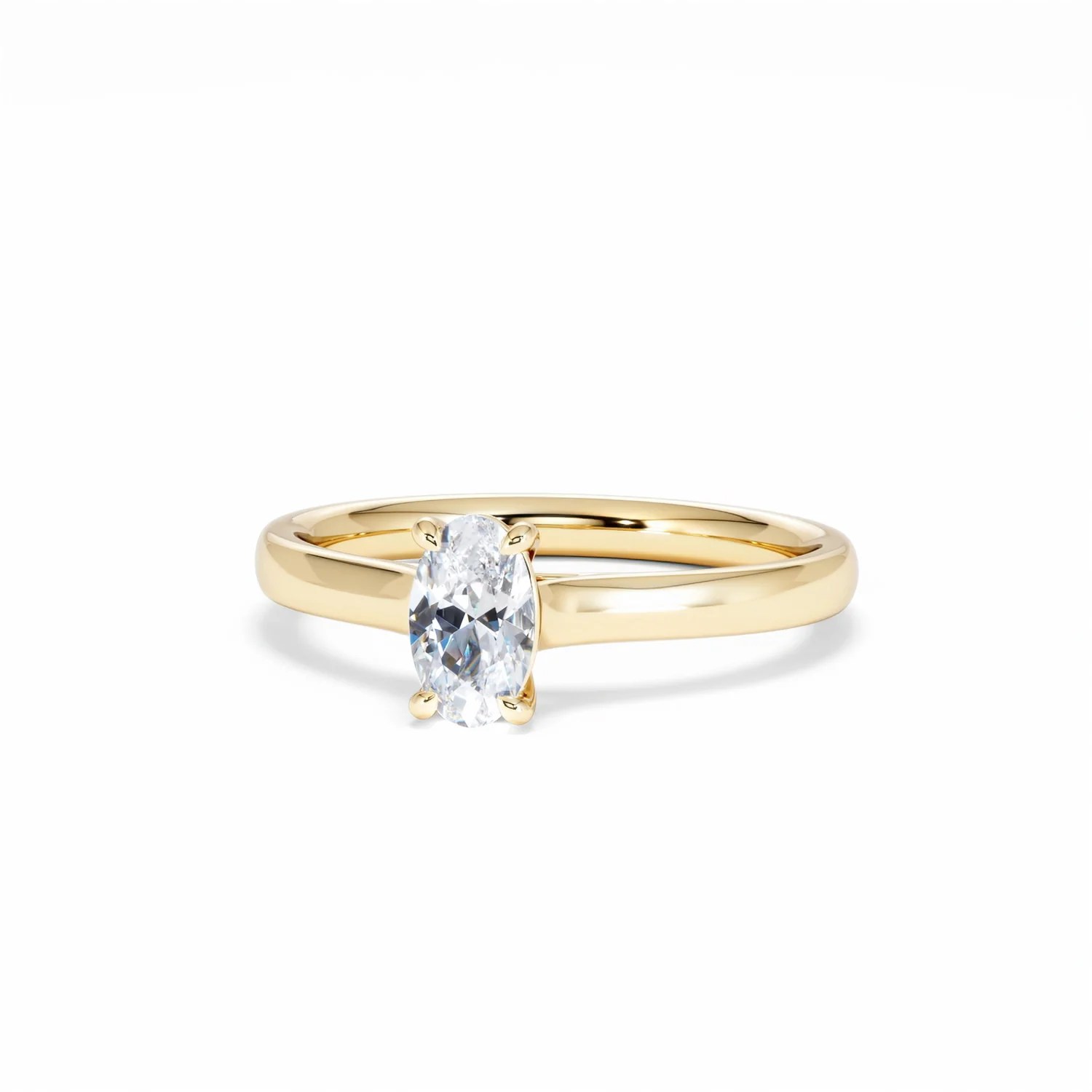 Amora Oval 0.50ct Diamond Engagement Ring G/VS1 Set in 18K Gold - Image 87