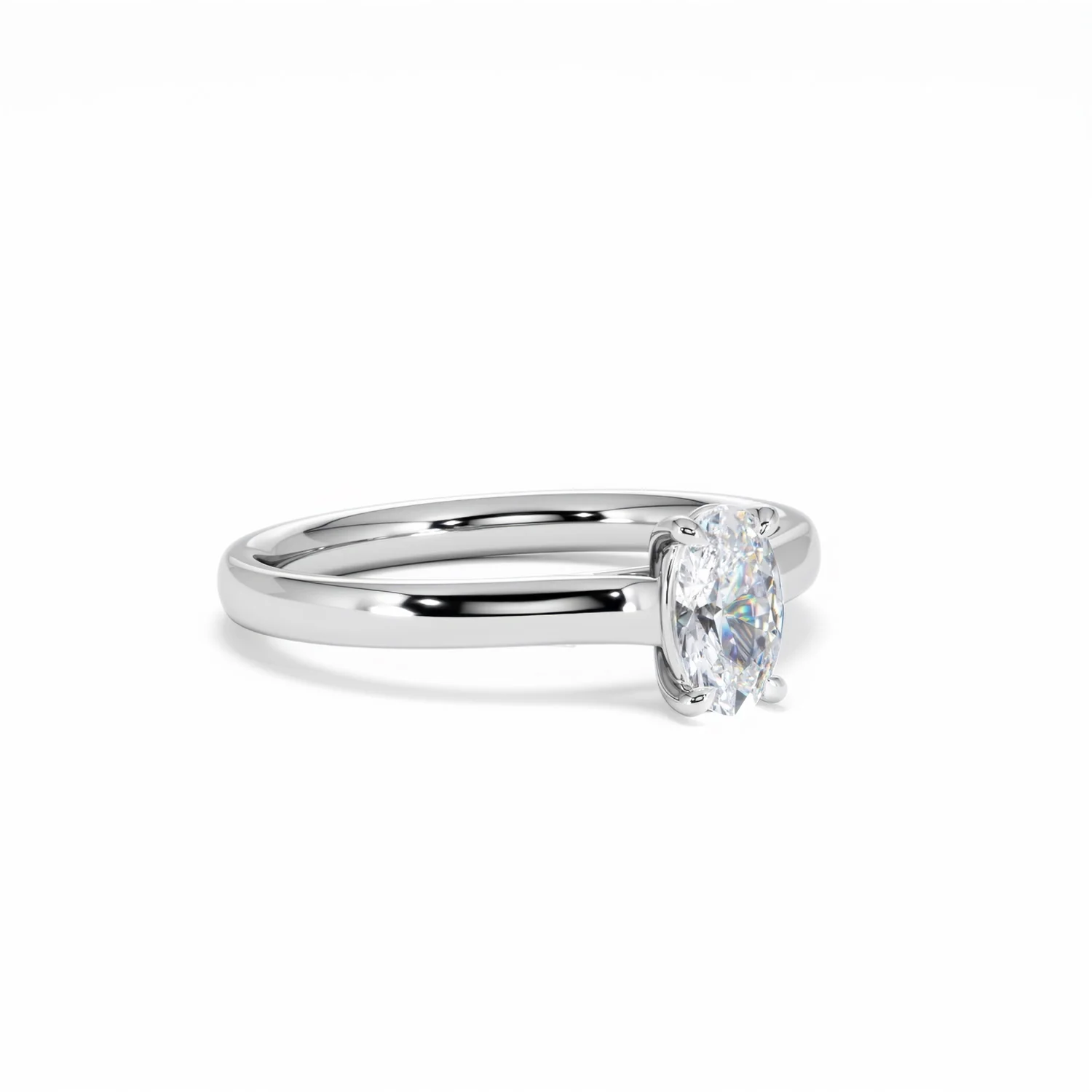 Amora Oval 0.50ct Diamond Engagement Ring G/VS1 Set in 18K White Gold - Image 17