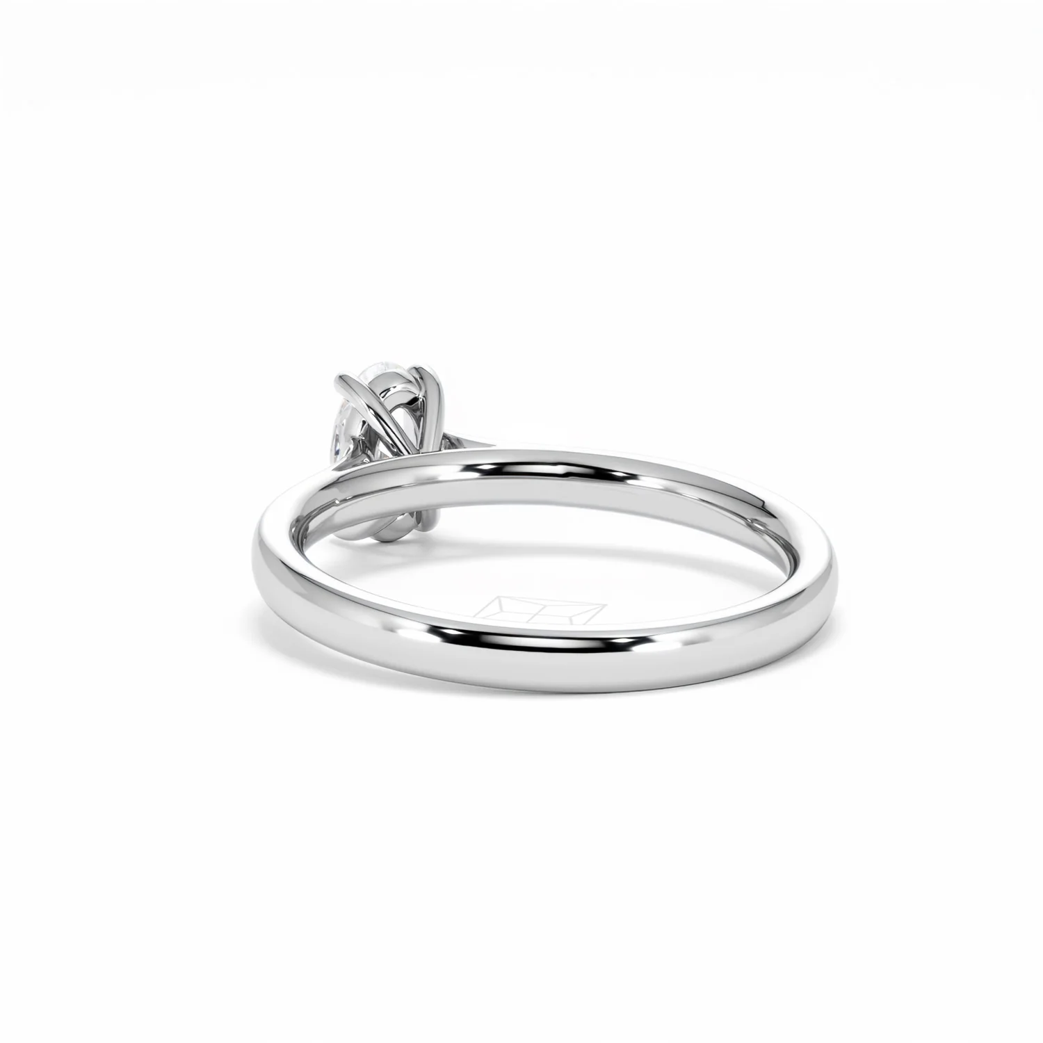 Amora Oval 0.50ct Diamond Engagement Ring G/VS1 Set in 18K White Gold - Image 56