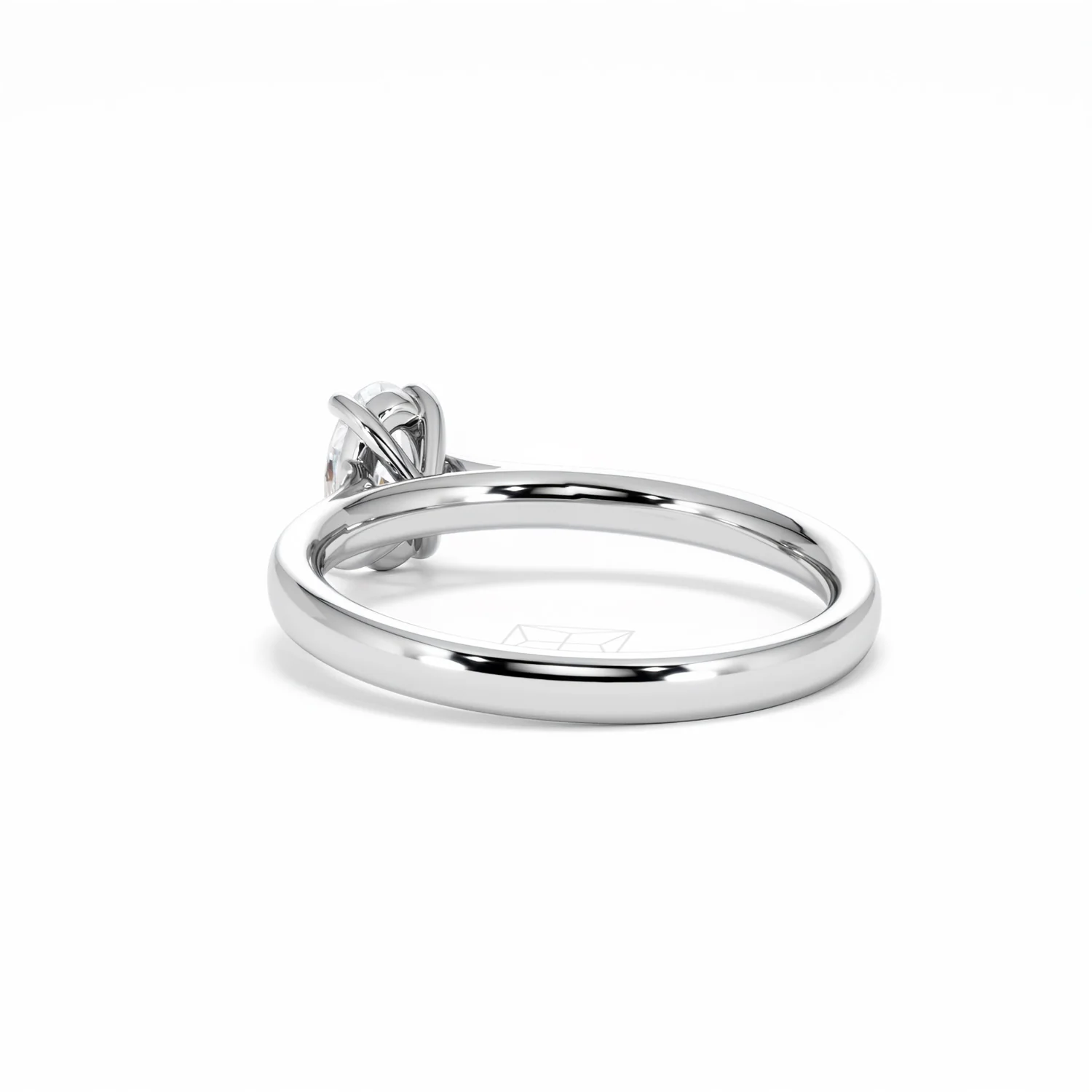 Amora Oval 0.50ct Diamond Engagement Ring G/VS1 Set in 18K White Gold - Image 57