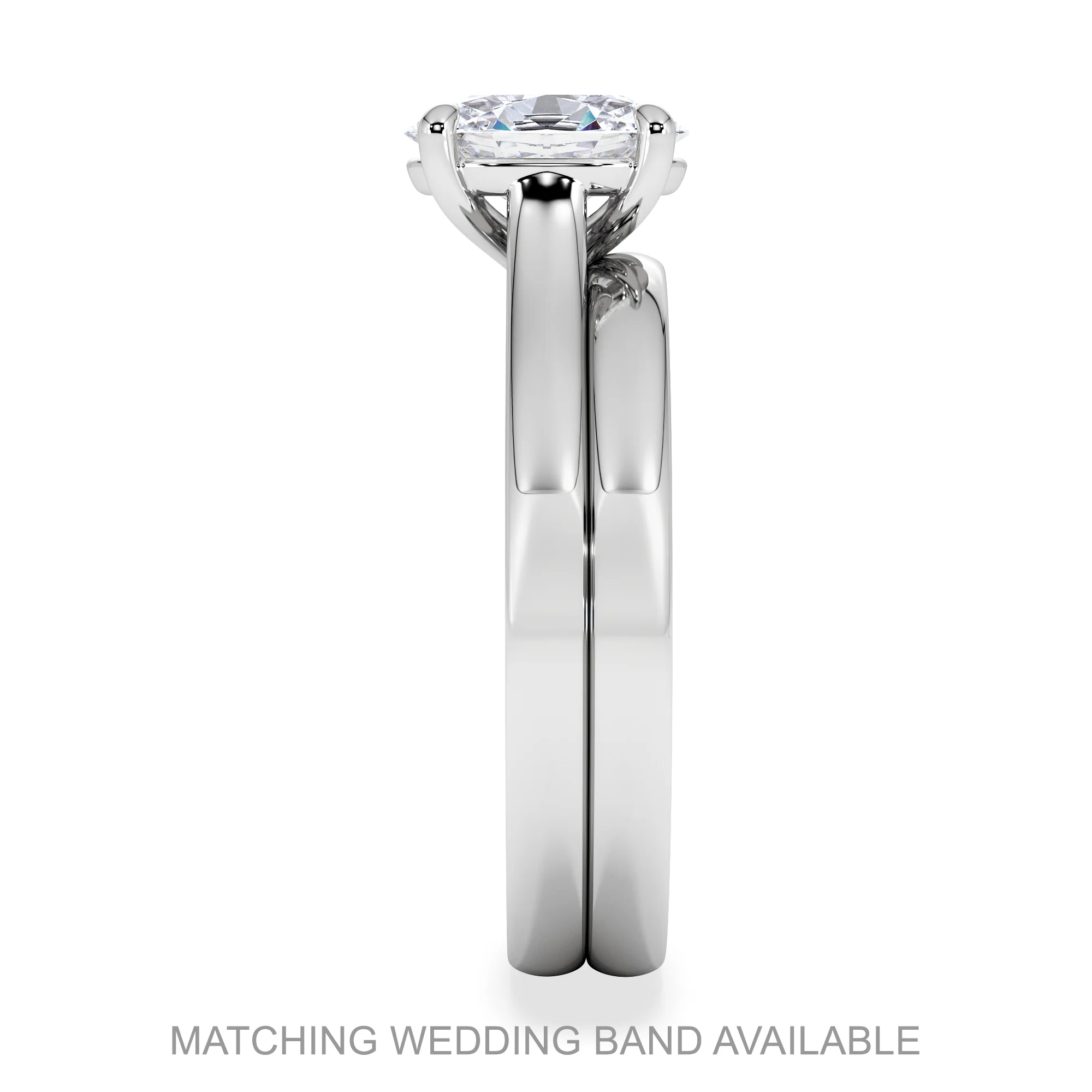 Amora Oval 0.50ct Diamond Engagement Ring G/VS1 Set in 18K White Gold - Image 7