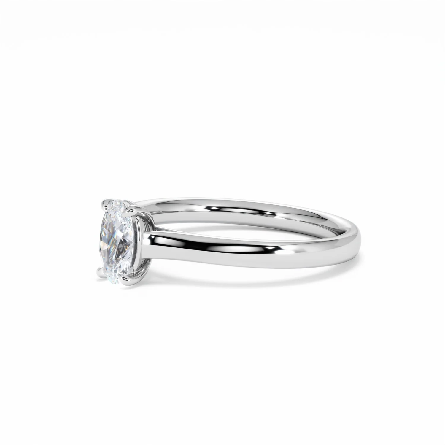 Amora Oval 0.50ct Diamond Engagement Ring G/VS1 Set in 18K White Gold - Image 79