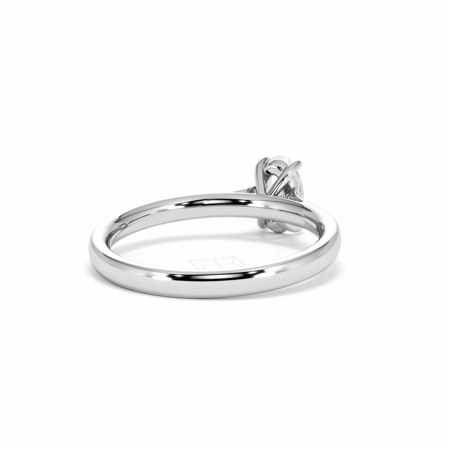 Amora Oval 0.50ct Diamond Engagement Ring G/VS1 Set in Platinum - Image 44