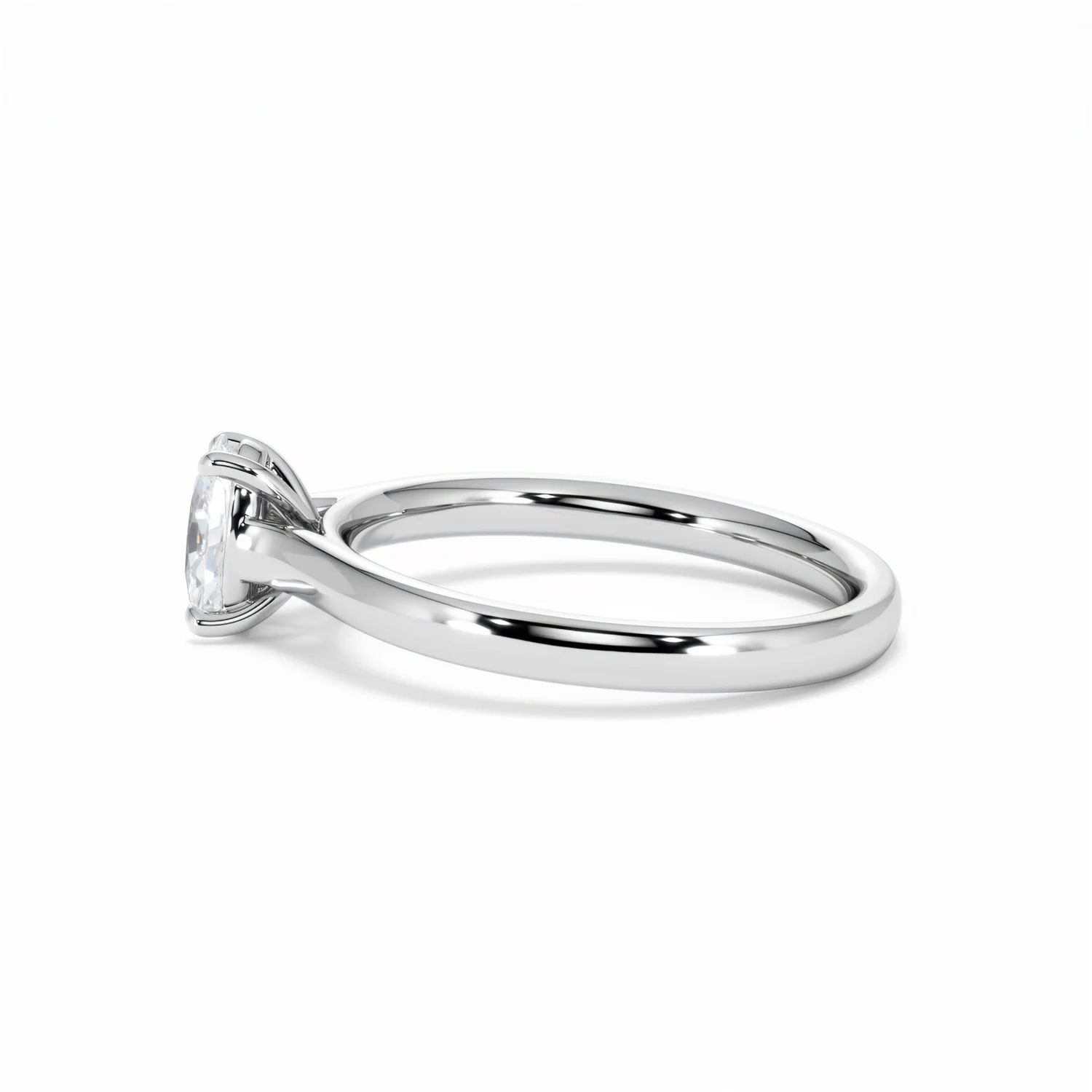 Amora Oval 0.50ct Diamond Engagement Ring G/VS1 Set in Platinum - Image 69
