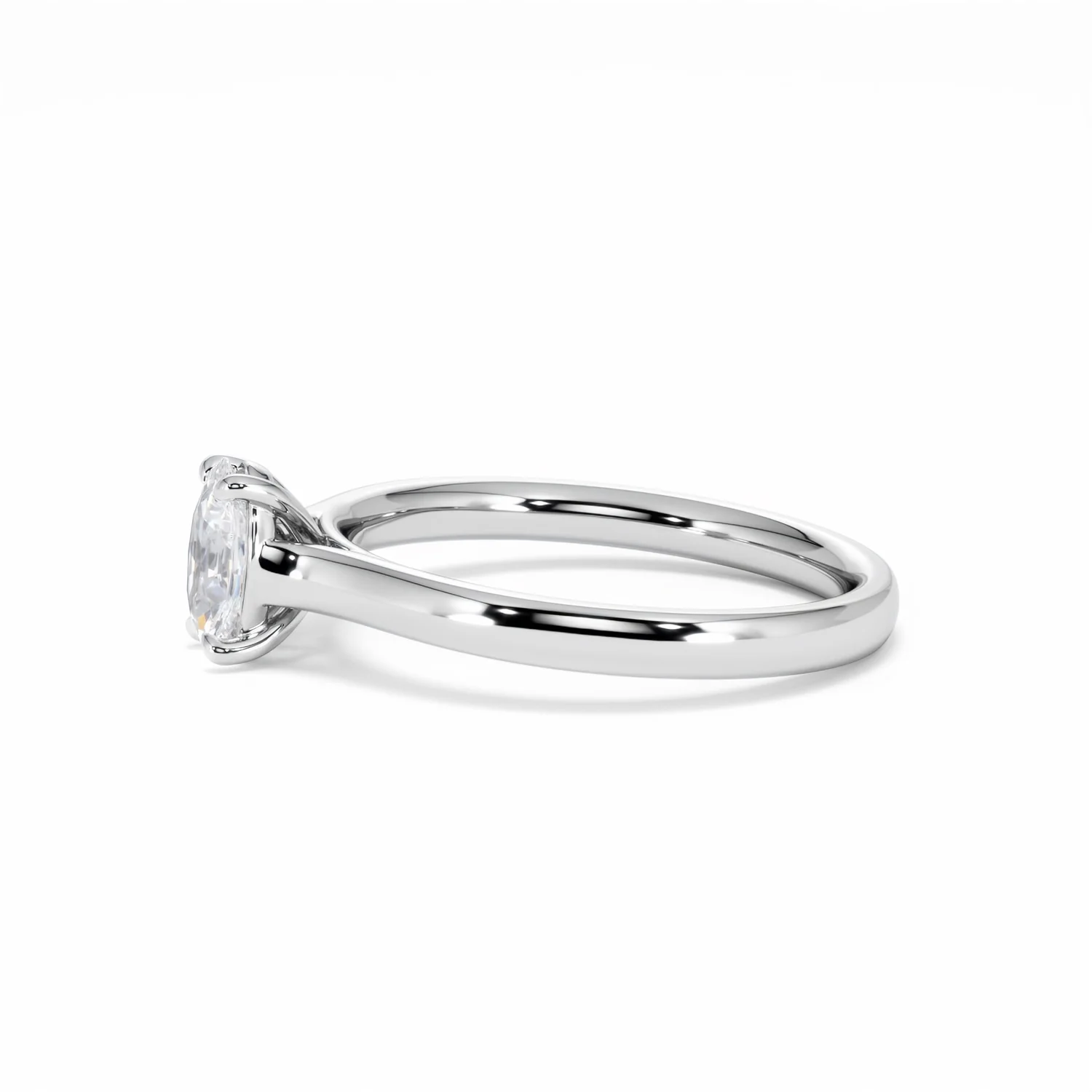 Amora Oval 0.50ct Diamond Engagement Ring G/VS1 Set in Platinum - Image 73