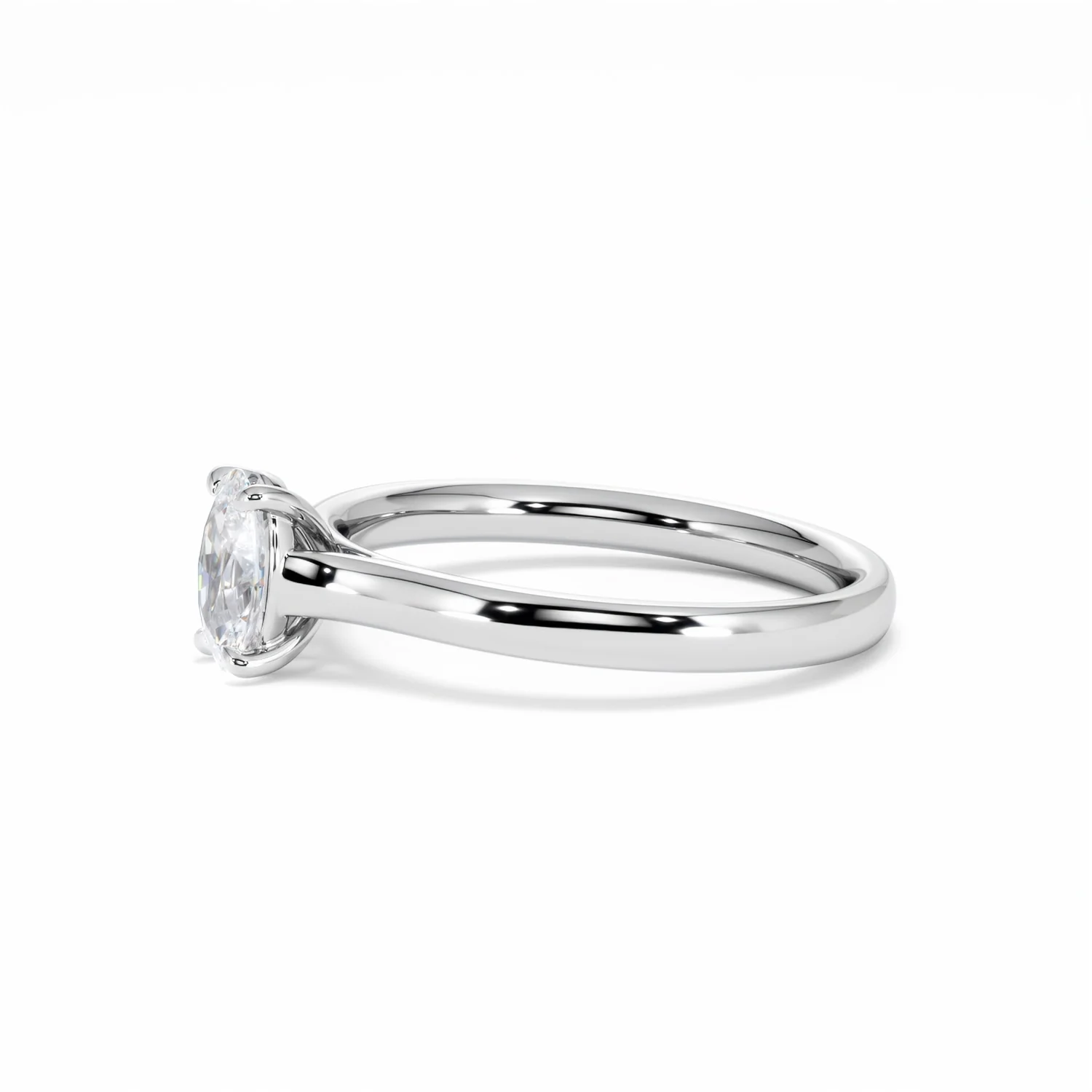 Amora Oval 0.50ct Diamond Engagement Ring G/VS1 Set in Platinum - Image 75