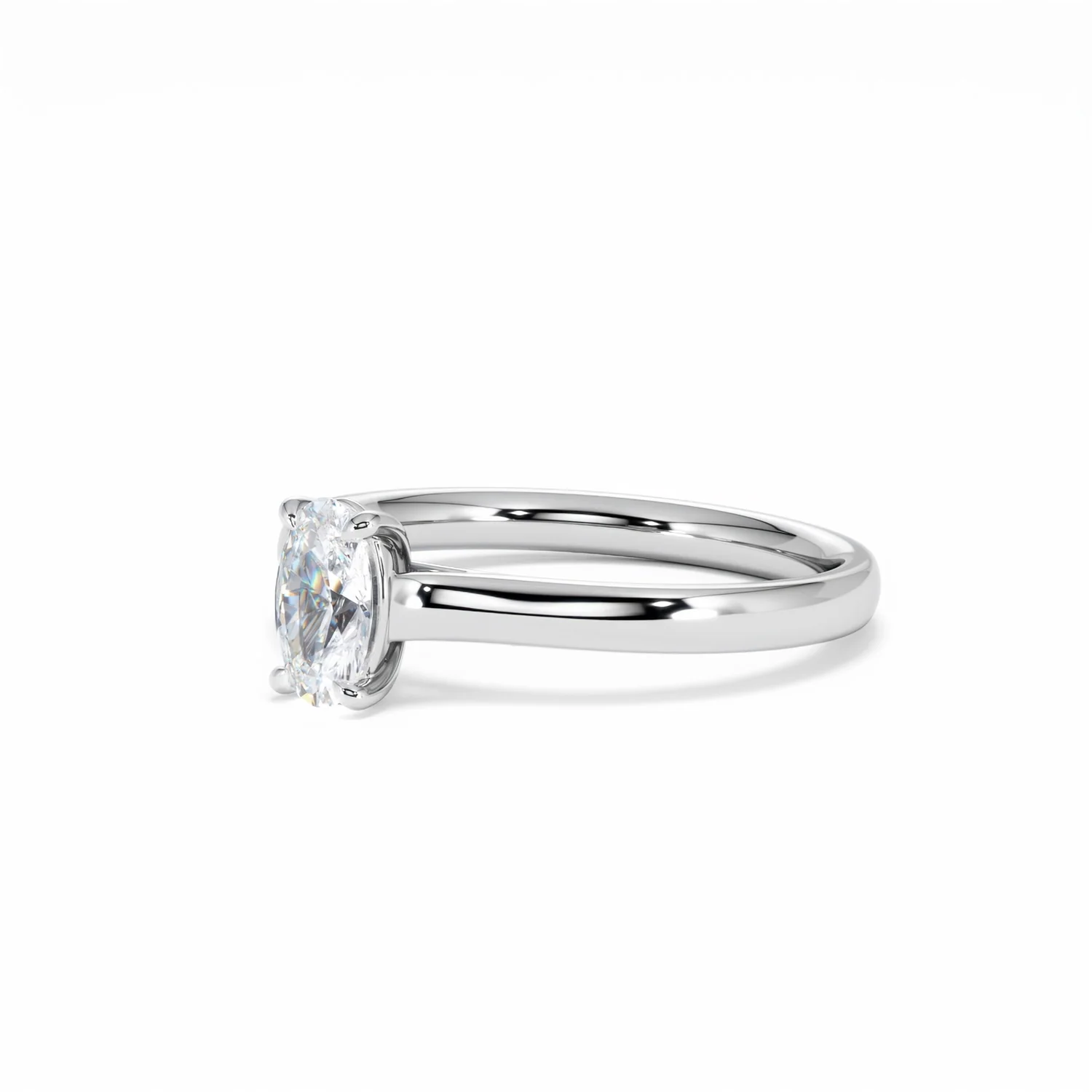 Amora Oval 0.50ct Diamond Engagement Ring G/VS1 Set in Platinum - Image 81