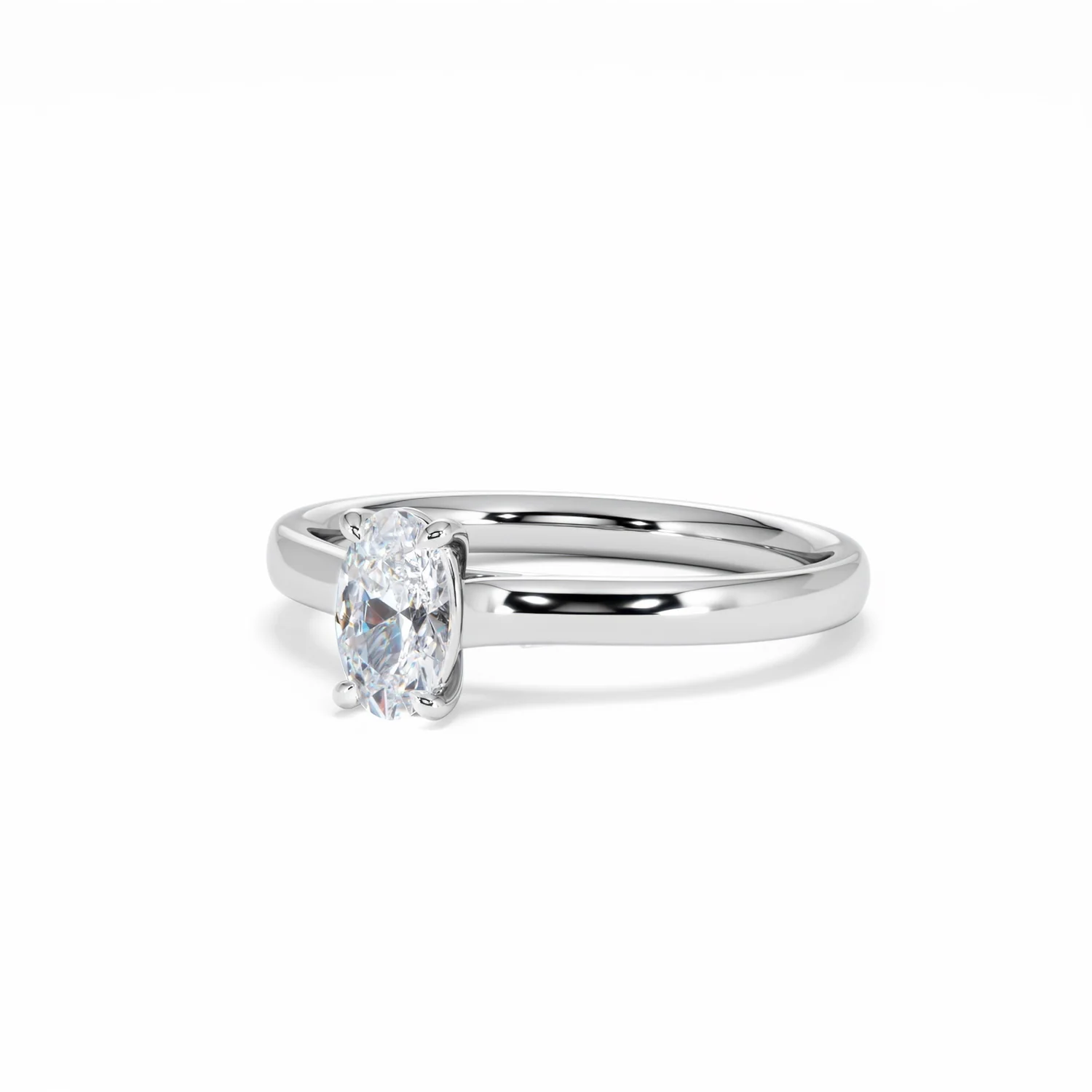Amora Oval 0.50ct Diamond Engagement Ring G/VS1 Set in Platinum - Image 84