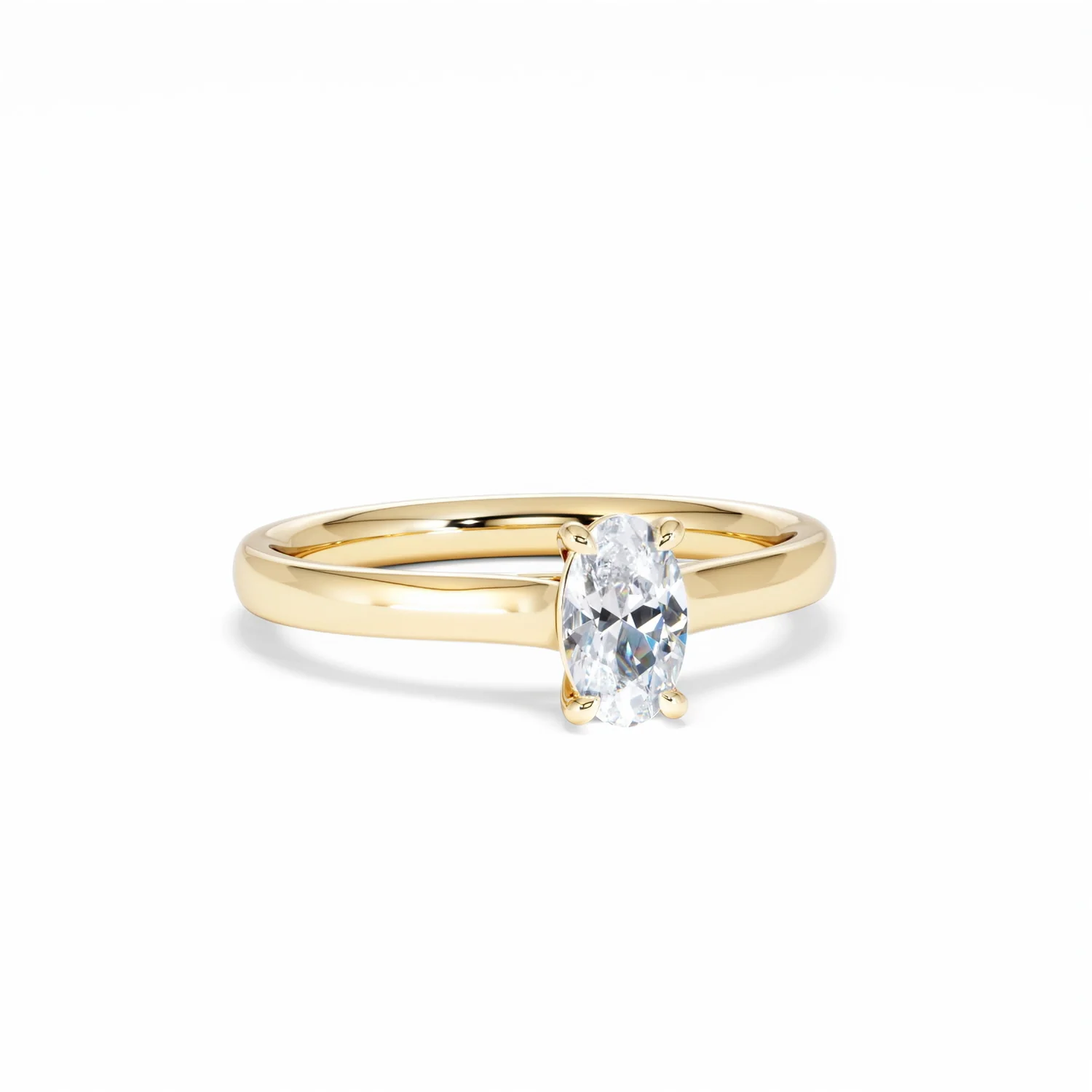 Amora Oval 0.50ct Lab Diamond Engagement Ring F/VS1 Set in 18K Gold - Image 13