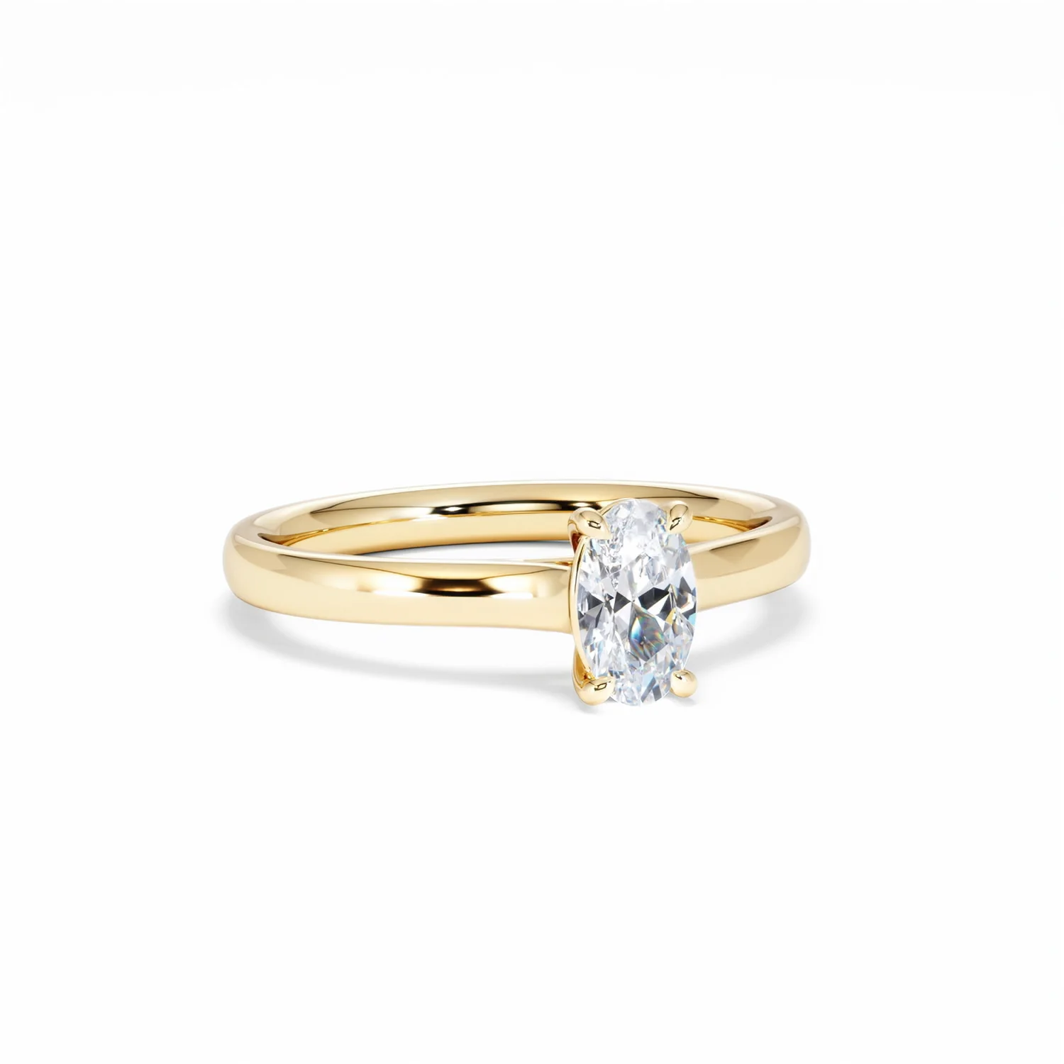 Amora Oval 0.50ct Lab Diamond Engagement Ring F/VS1 Set in 18K Gold - Image 14