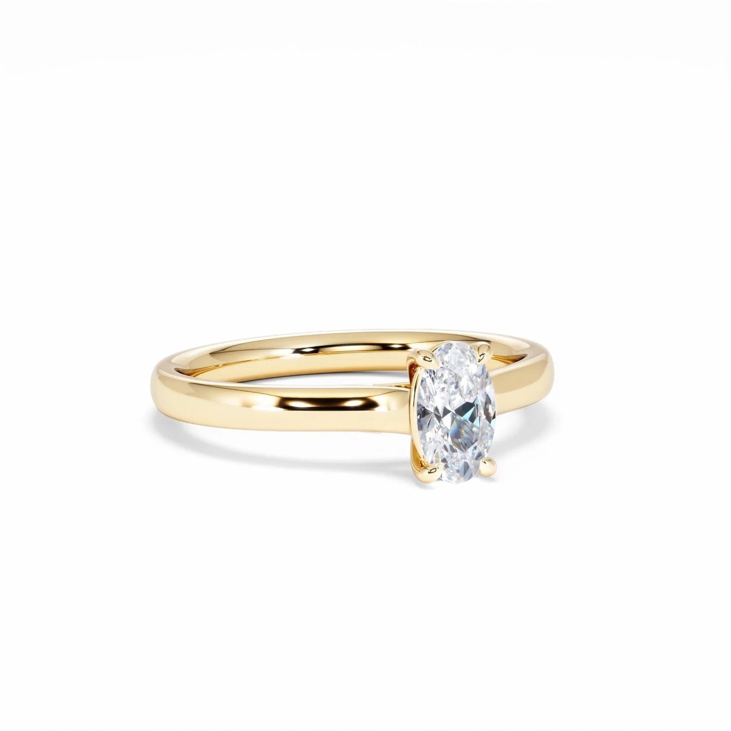 Amora Oval 0.50ct Lab Diamond Engagement Ring F/VS1 Set in 18K Gold - Image 15