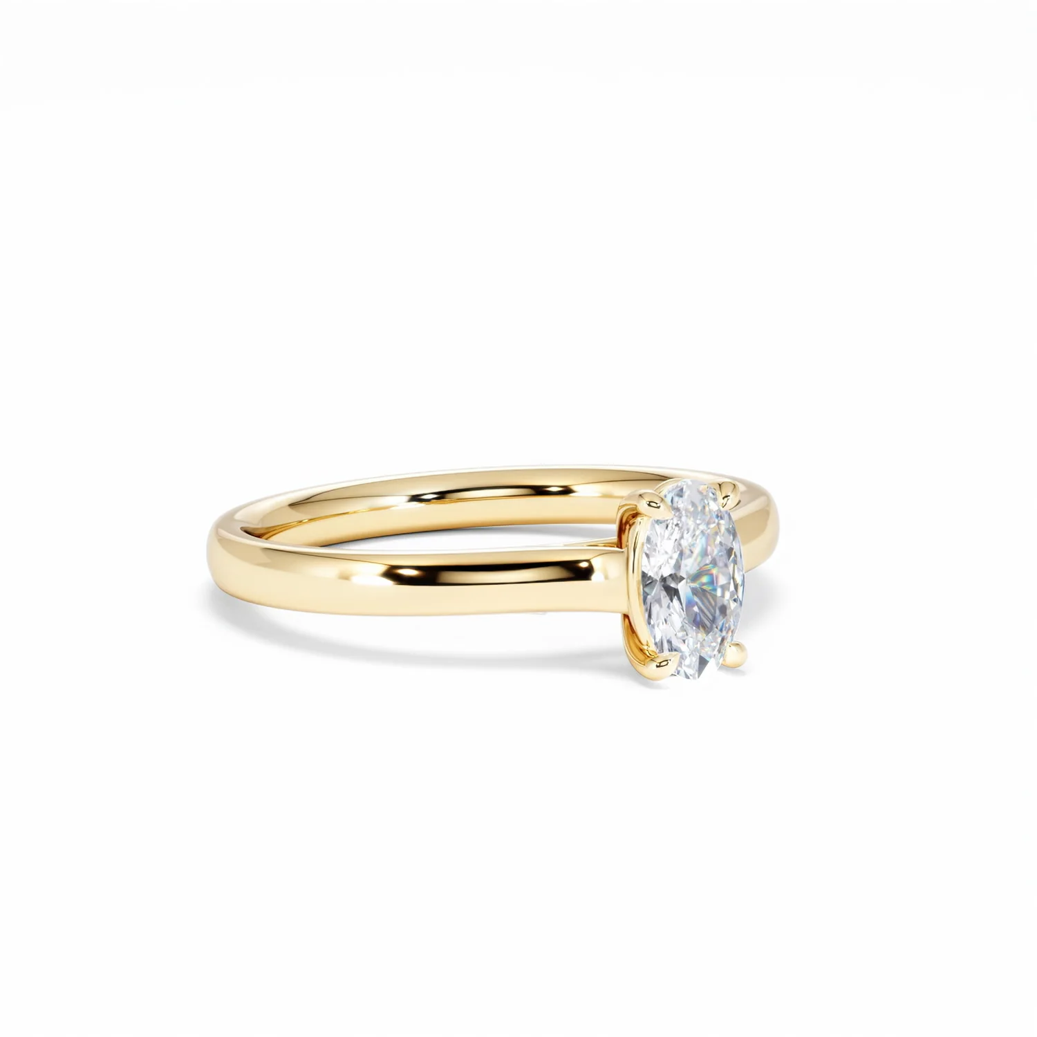 Amora Oval 0.50ct Lab Diamond Engagement Ring F/VS1 Set in 18K Gold - Image 17