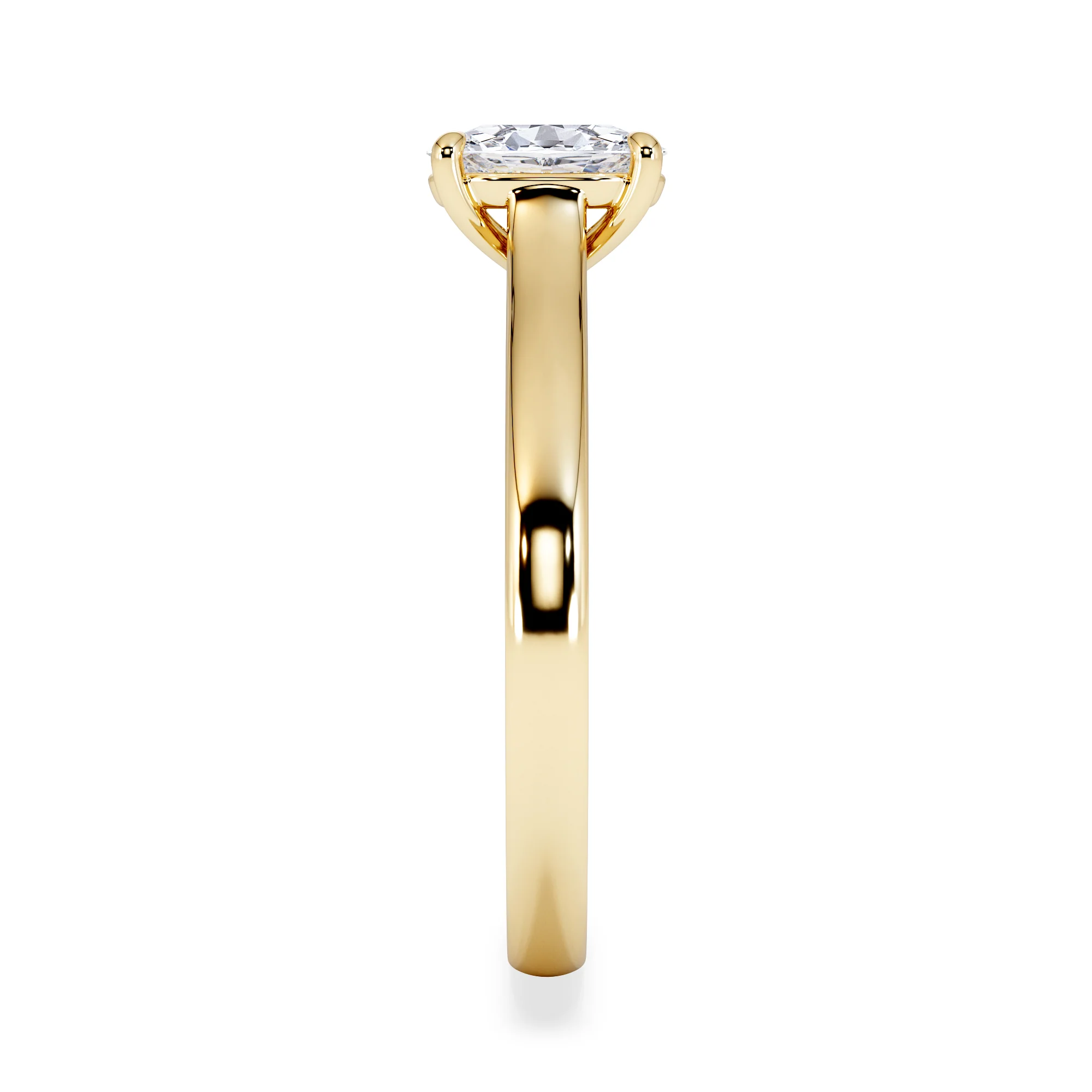 Amora Oval 0.50ct Lab Diamond Engagement Ring F/VS1 Set in 18K Gold - Image 4