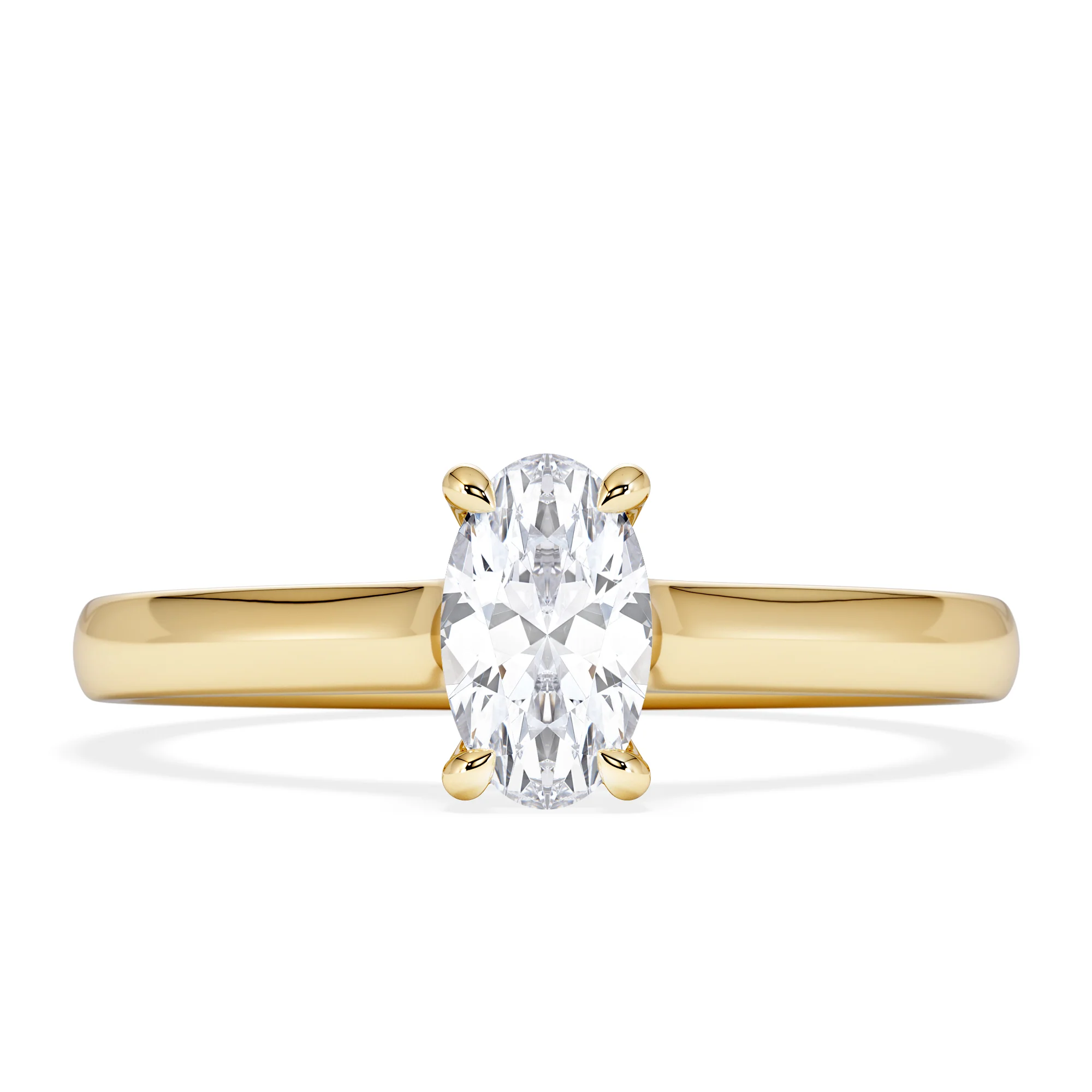 Amora Oval 0.50ct Lab Diamond Engagement Ring F/VS1 Set in 18K Gold - Image 5