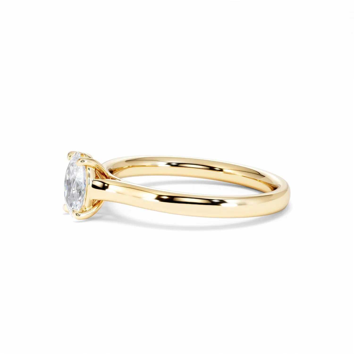 Amora Oval 0.50ct Lab Diamond Engagement Ring F/VS1 Set in 18K Gold - Image 75