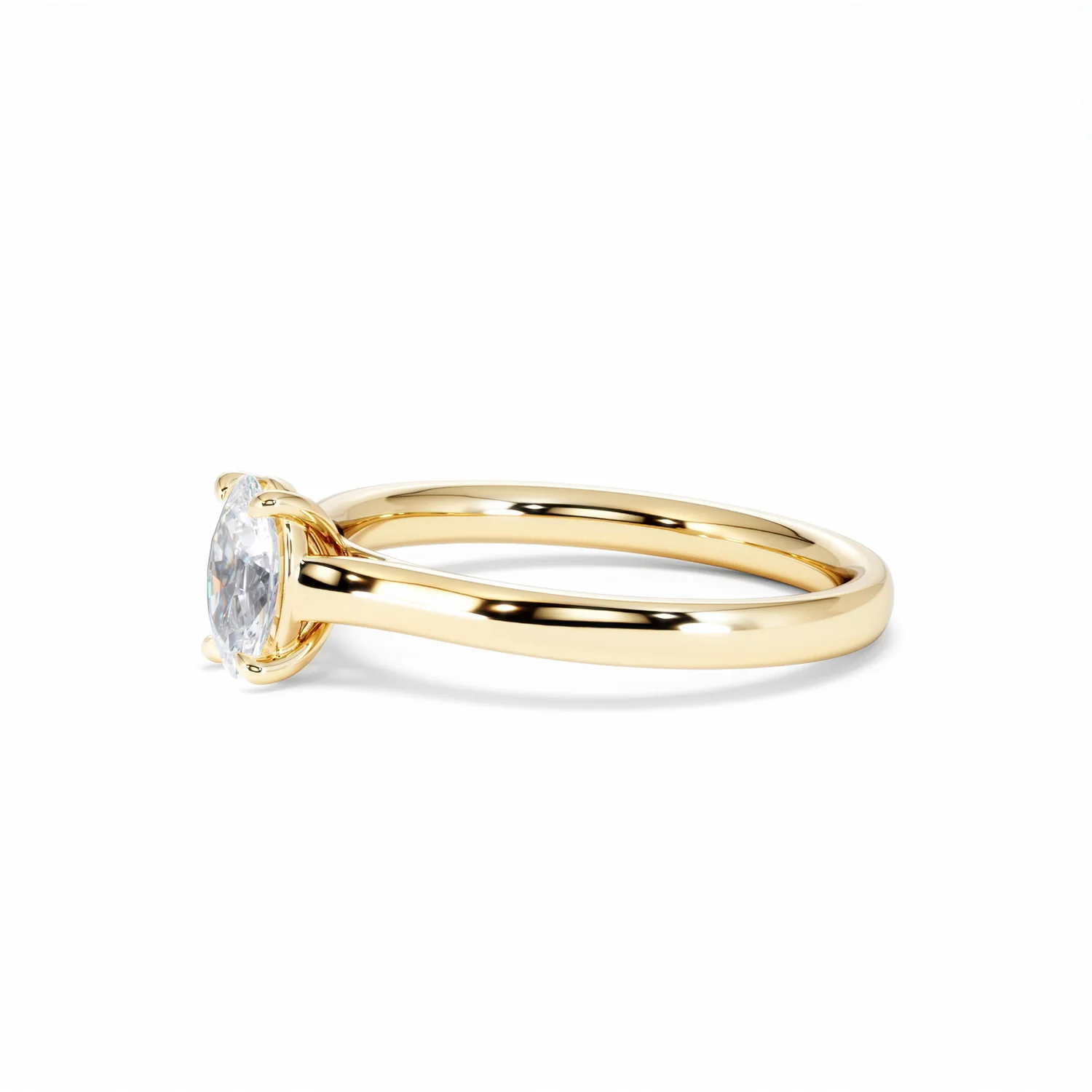 Amora Oval 0.50ct Lab Diamond Engagement Ring F/VS1 Set in 18K Gold - Image 76