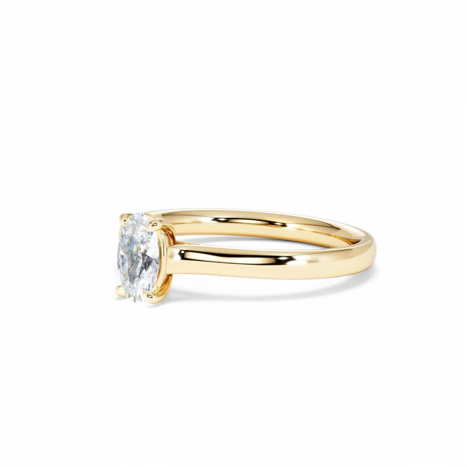 Amora Oval 0.50ct Lab Diamond Engagement Ring F/VS1 Set in 18K Gold - Image 81