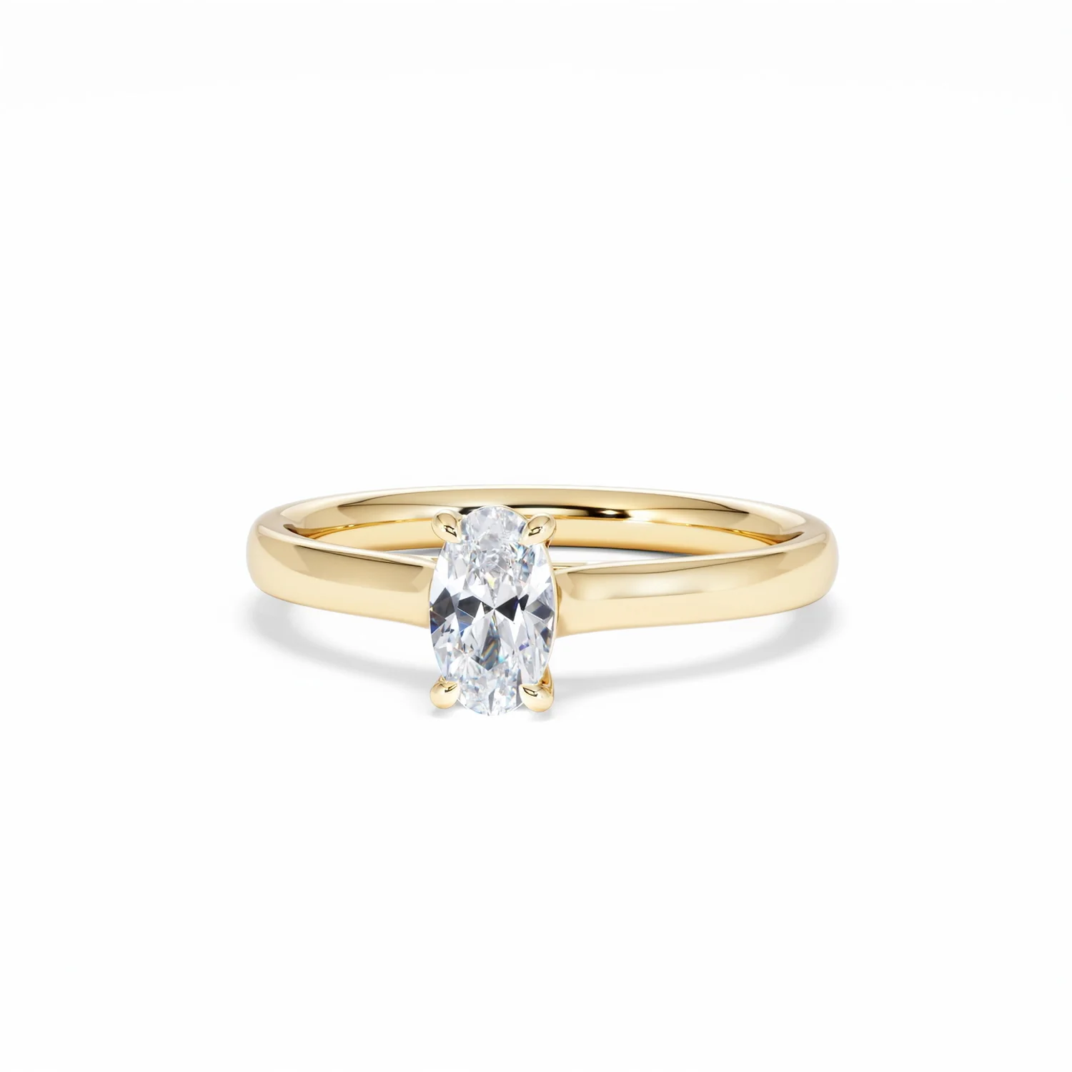 Amora Oval 0.50ct Lab Diamond Engagement Ring F/VS1 Set in 18K Gold - Image 88