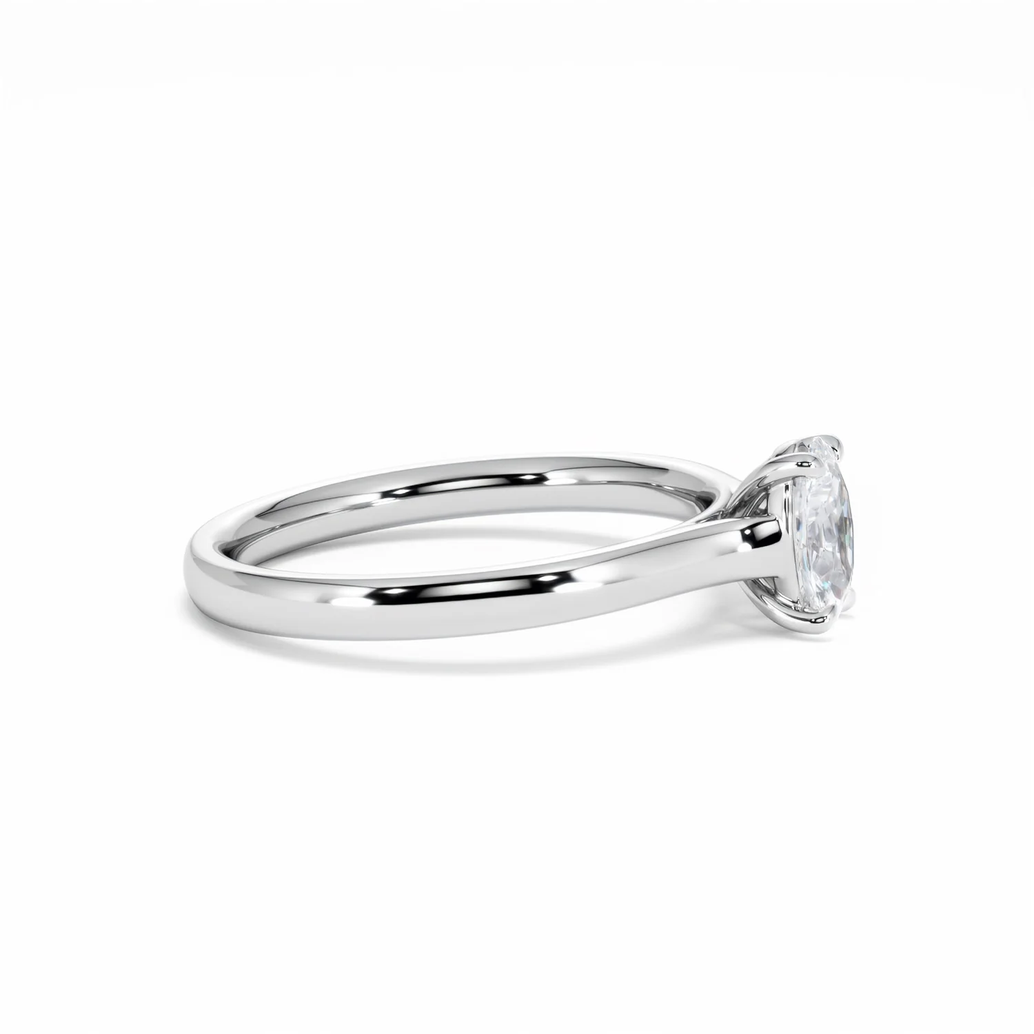 Amora Oval 0.50ct Lab Diamond Engagement Ring F/VS1 Set in 18K White Gold - Image 26