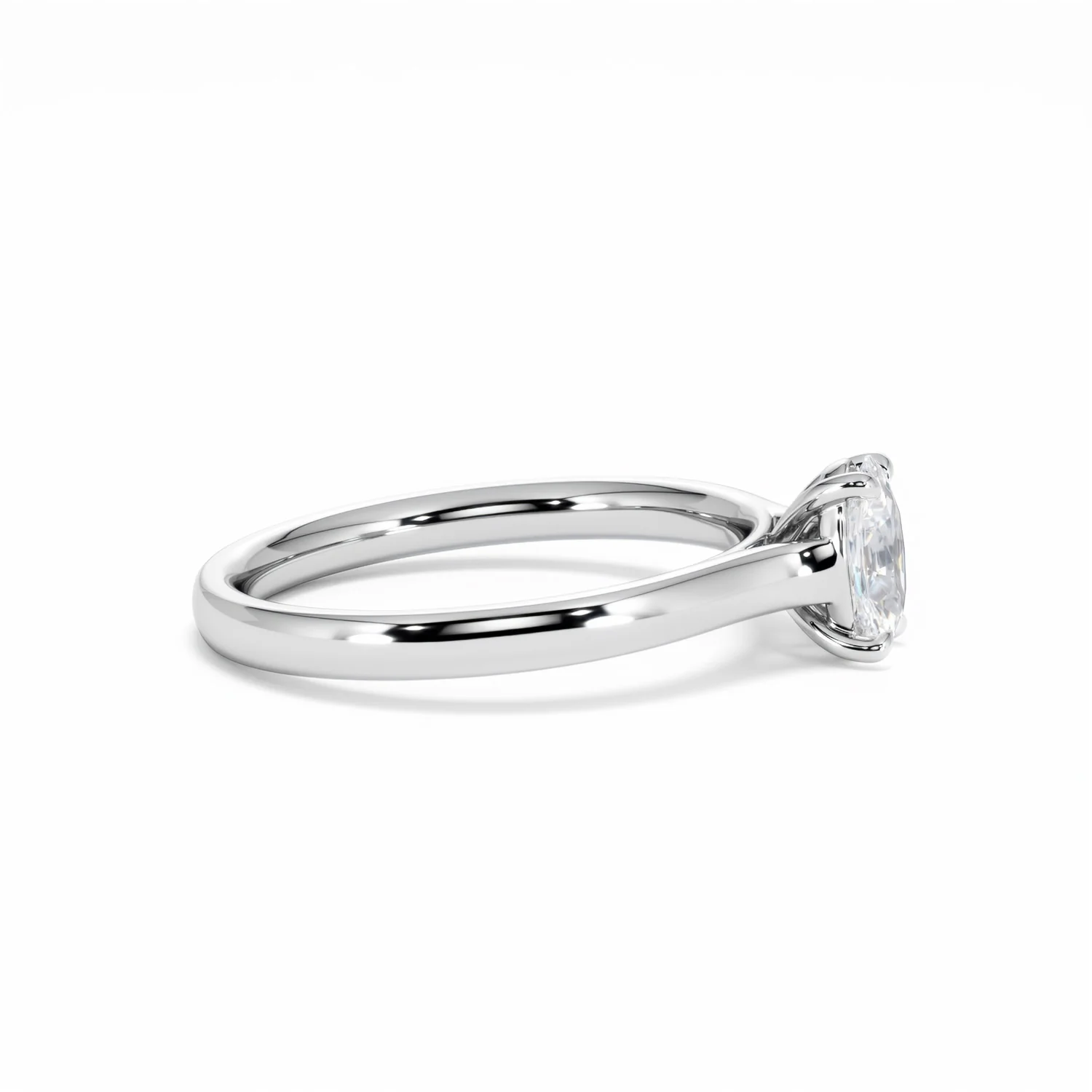 Amora Oval 0.50ct Lab Diamond Engagement Ring F/VS1 Set in 18K White Gold - Image 27