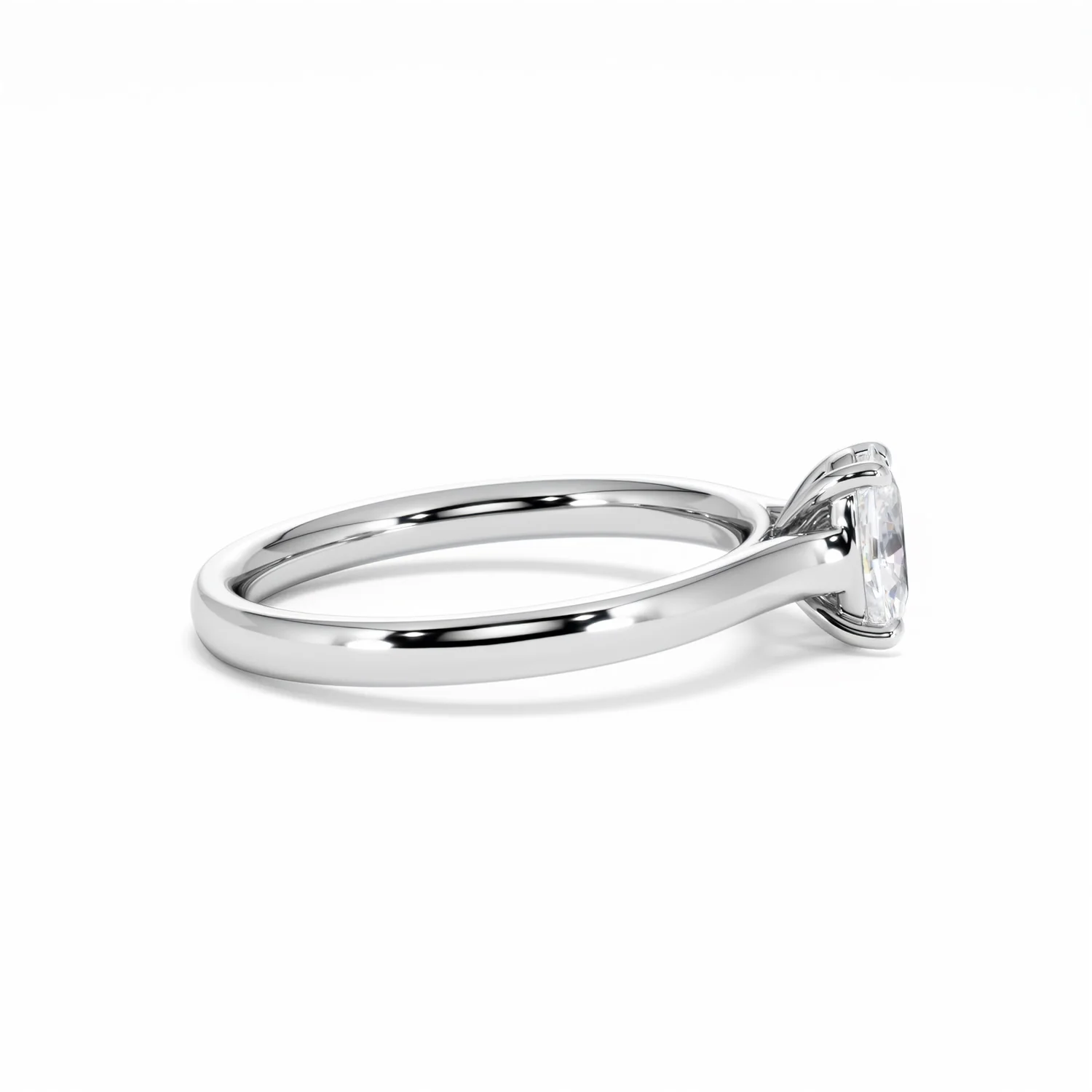 Amora Oval 0.50ct Lab Diamond Engagement Ring F/VS1 Set in 18K White Gold - Image 29
