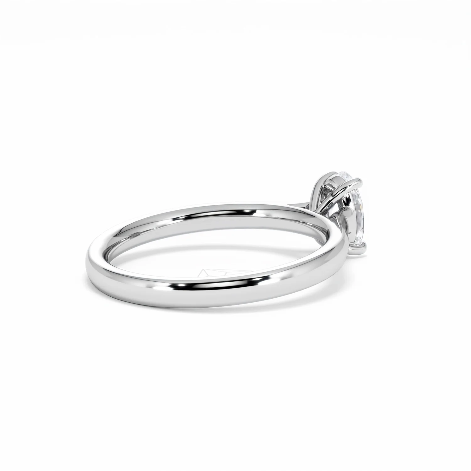 Amora Oval 0.50ct Lab Diamond Engagement Ring F/VS1 Set in 18K White Gold - Image 38