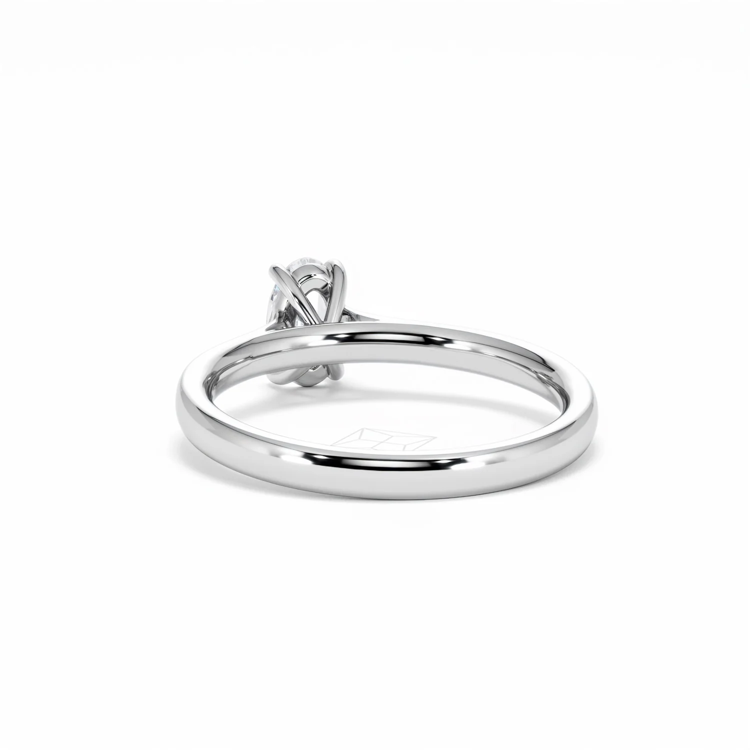 Amora Oval 0.50ct Lab Diamond Engagement Ring F/VS1 Set in Platinum - Image 54
