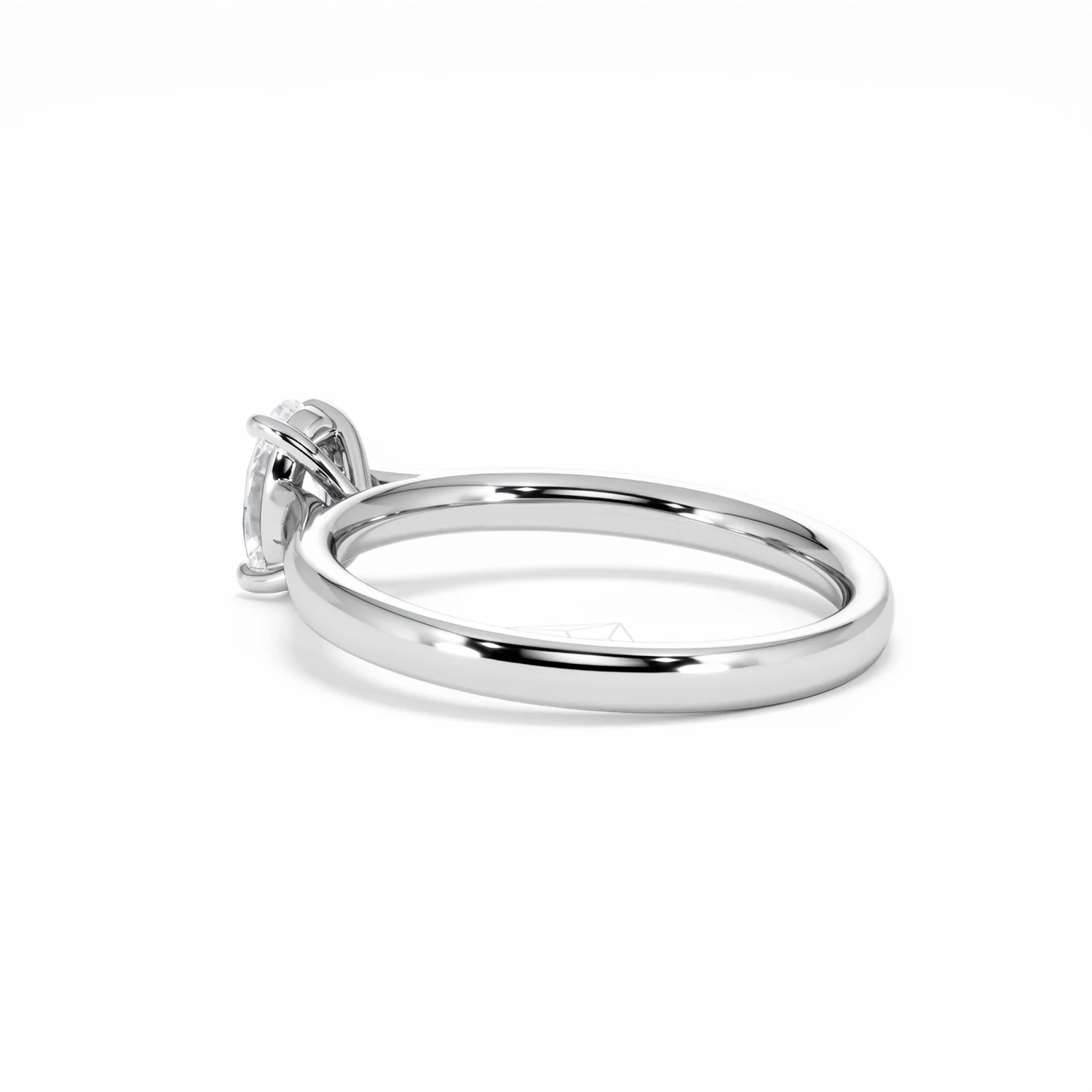 Amora Oval 0.50ct Lab Diamond Engagement Ring F/VS1 Set in Platinum - Image 62