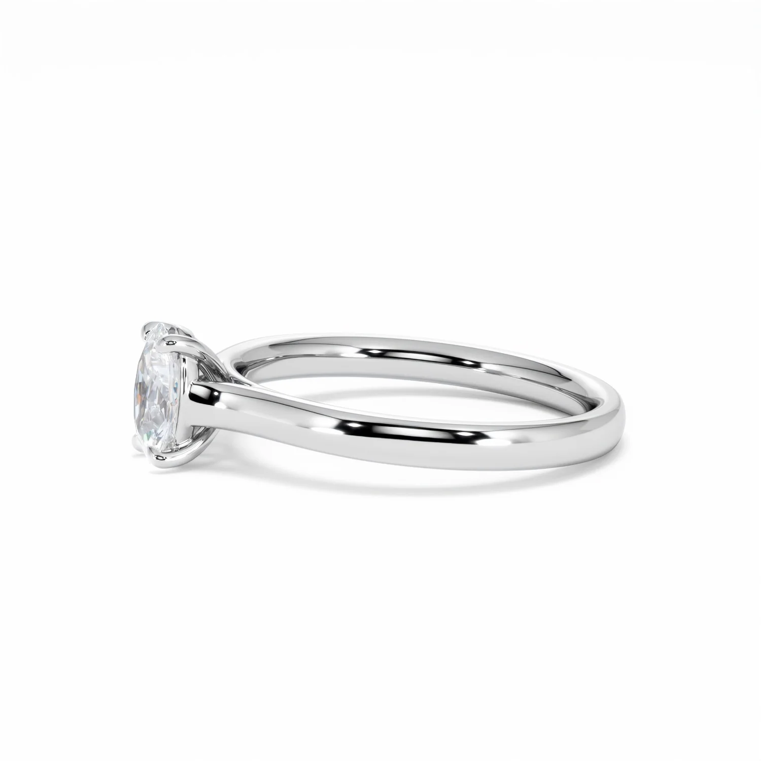 Amora Oval 0.50ct Lab Diamond Engagement Ring F/VS1 Set in Platinum - Image 74