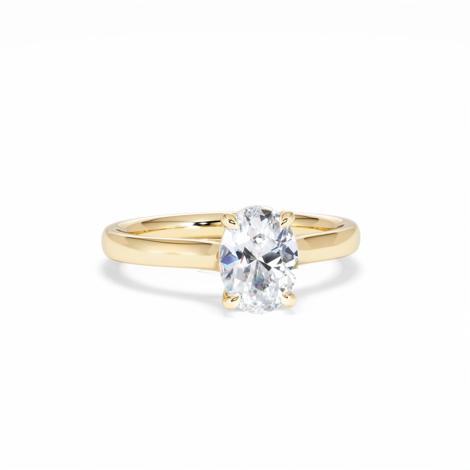 Amora Oval 1.00ct Diamond Engagement Ring G/VS1 Set in 18K Gold - Image 12