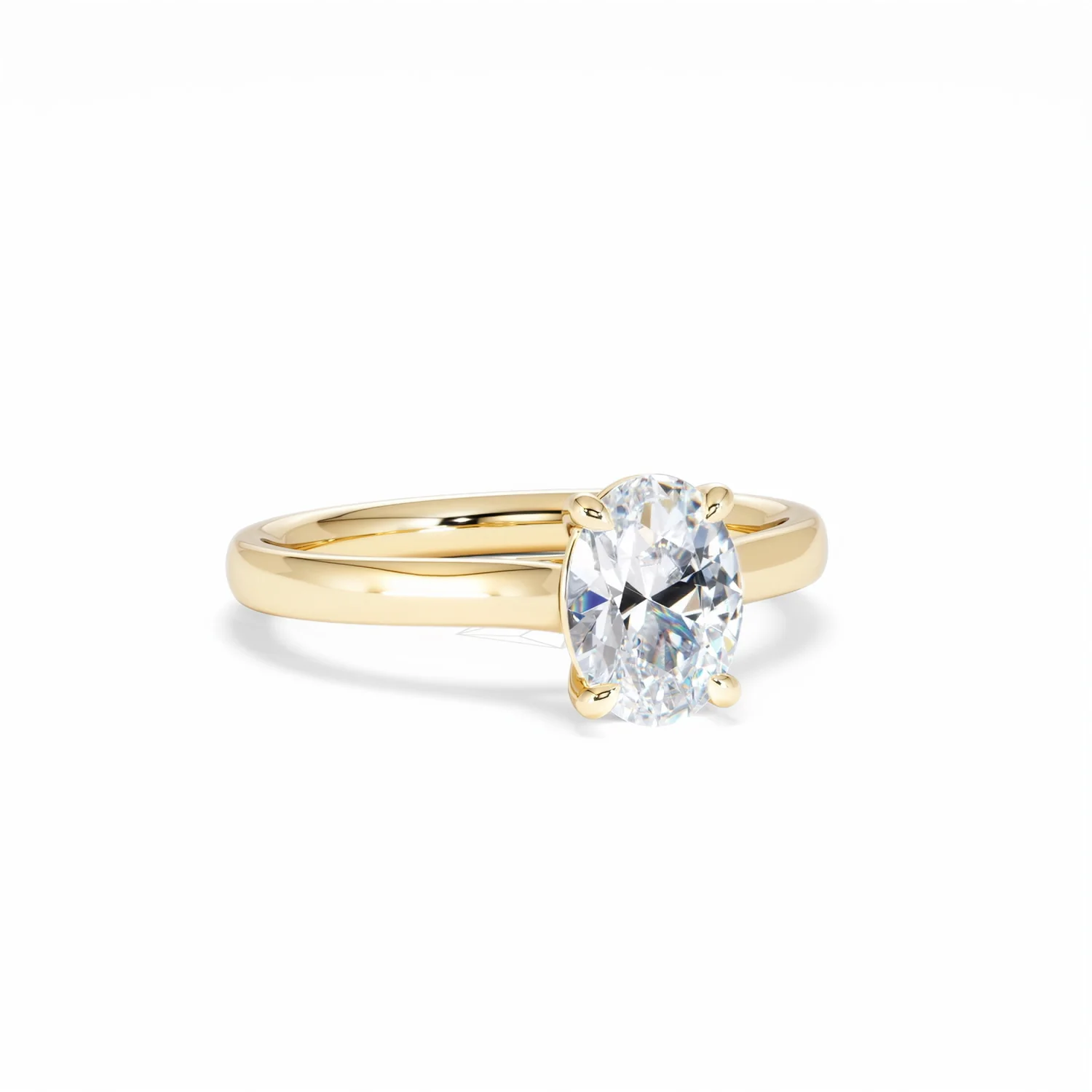 Amora Oval 1.00ct Diamond Engagement Ring G/VS1 Set in 18K Gold - Image 14