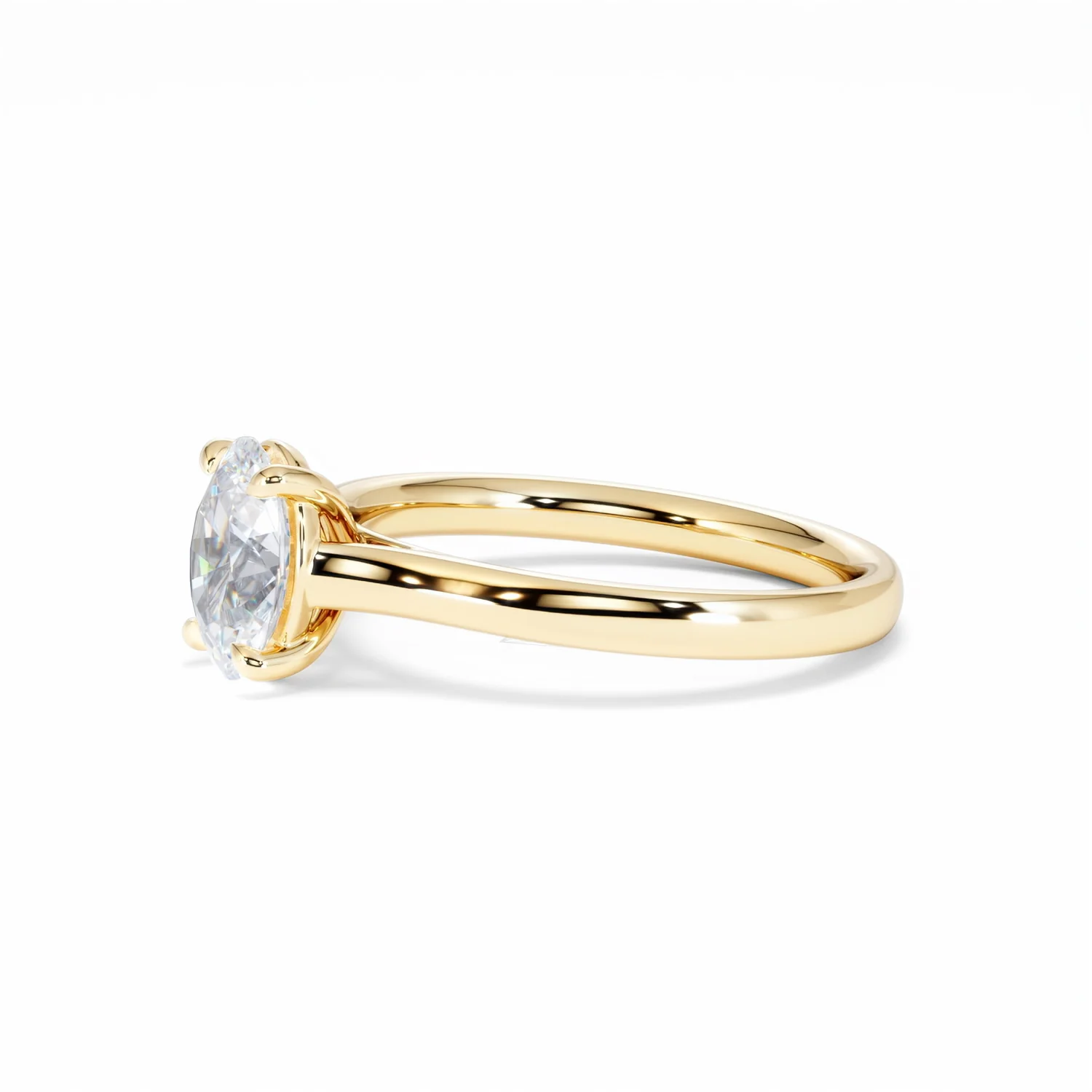 Amora Oval 1.00ct Diamond Engagement Ring G/VS1 Set in 18K Gold - Image 76