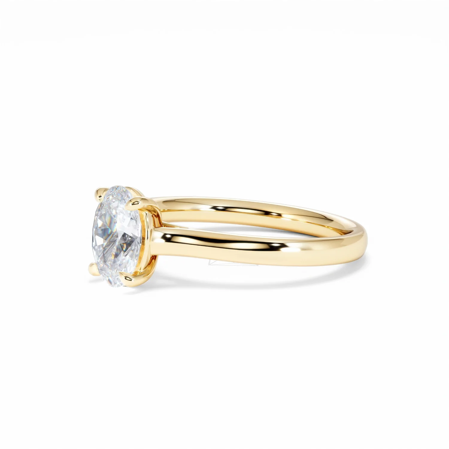 Amora Oval 1.00ct Diamond Engagement Ring G/VS1 Set in 18K Gold - Image 79