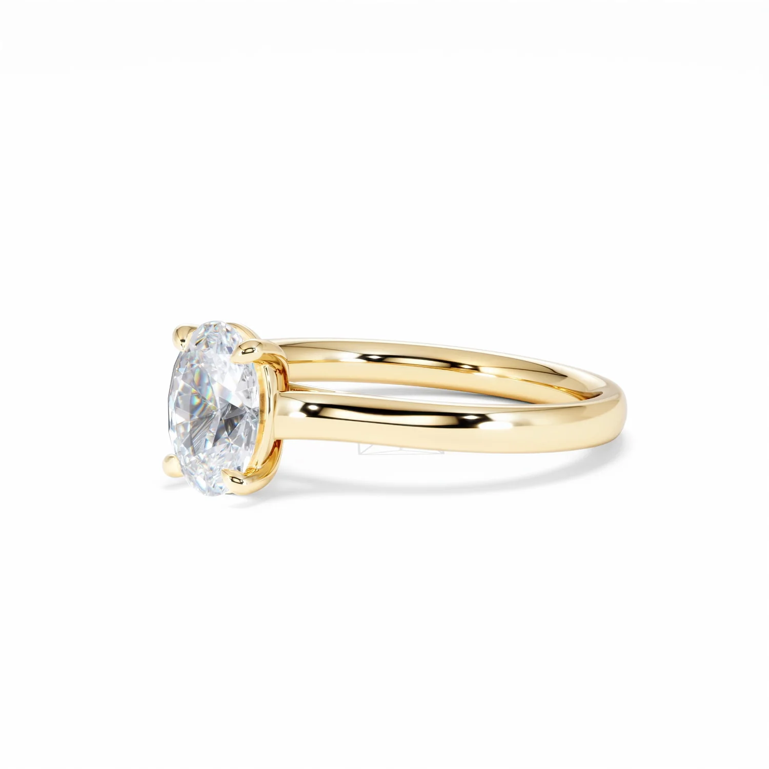 Amora Oval 1.00ct Diamond Engagement Ring G/VS1 Set in 18K Gold - Image 80