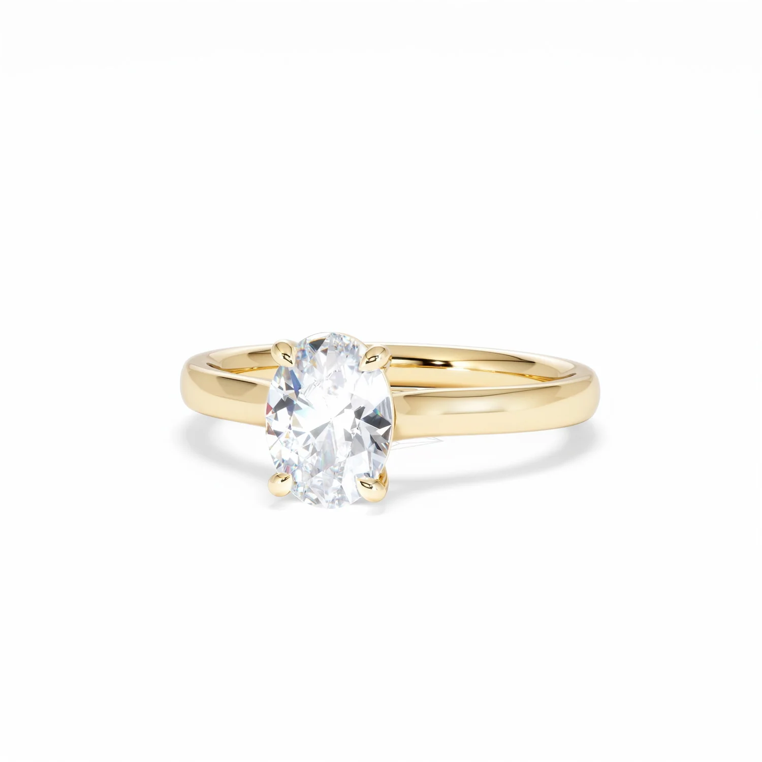 Amora Oval 1.00ct Diamond Engagement Ring G/VS1 Set in 18K Gold - Image 87