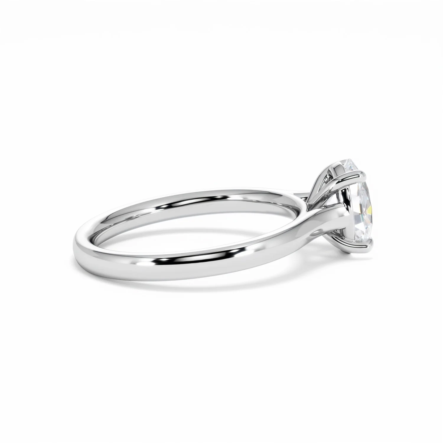 Amora Oval 1.00ct Diamond Engagement Ring G/VS1 Set in 18K White Gold - Image 32