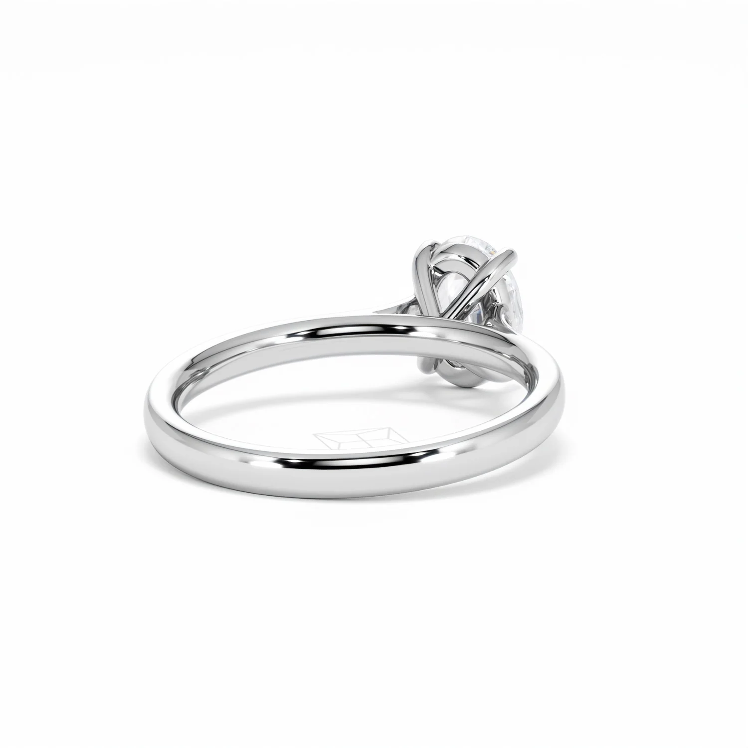 Amora Oval 1.00ct Diamond Engagement Ring G/VS1 Set in 18K White Gold - Image 44