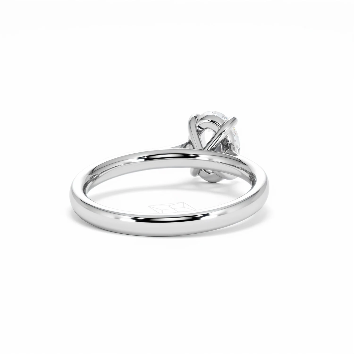 Amora Oval 1.00ct Diamond Engagement Ring G/VS1 Set in 18K White Gold - Image 45