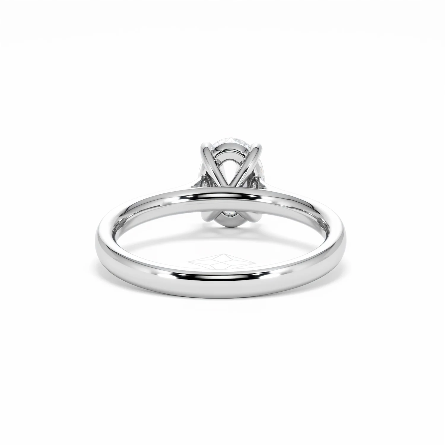 Amora Oval 1.00ct Diamond Engagement Ring G/VS1 Set in 18K White Gold - Image 49
