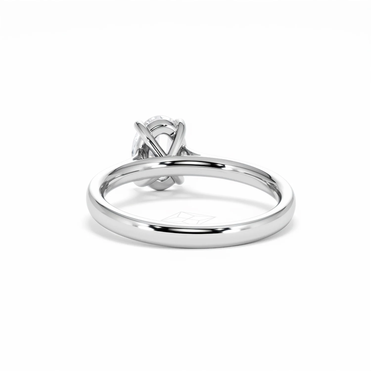 Amora Oval 1.00ct Diamond Engagement Ring G/VS1 Set in 18K White Gold - Image 53