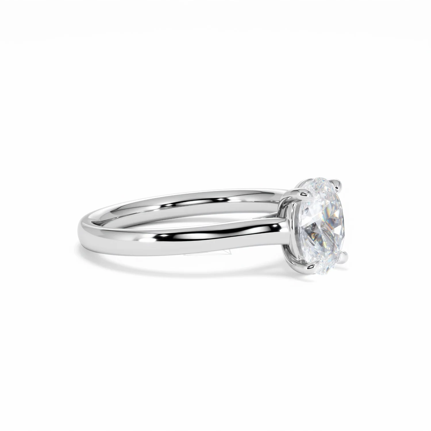 Amora Oval 1.00ct Diamond Engagement Ring G/VS1 Set in Platinum - Image 21