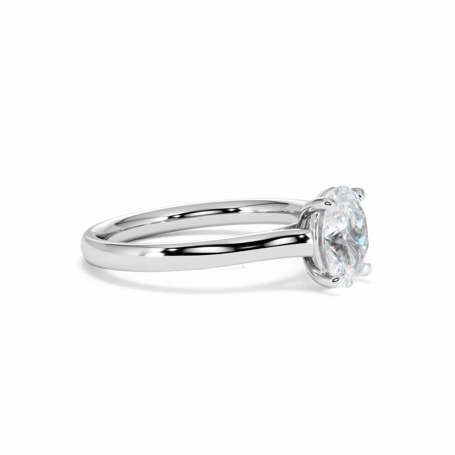 Amora Oval 1.00ct Diamond Engagement Ring G/VS1 Set in Platinum - Image 22