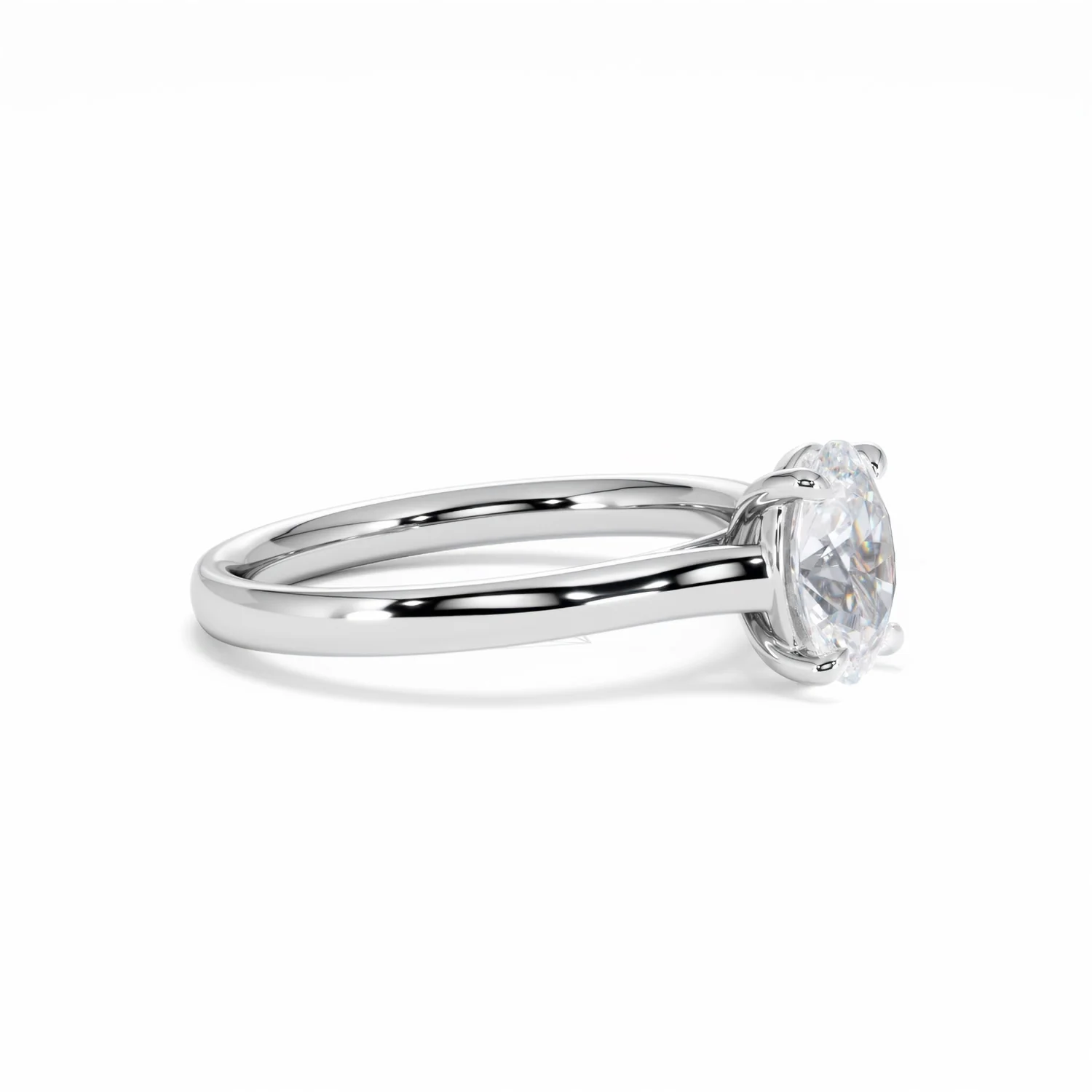 Amora Oval 1.00ct Diamond Engagement Ring G/VS1 Set in Platinum - Image 23