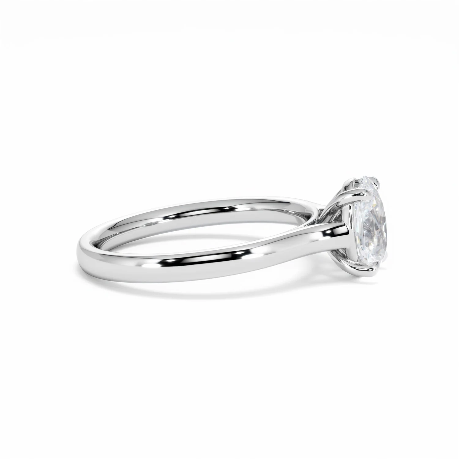 Amora Oval 1.00ct Diamond Engagement Ring G/VS1 Set in Platinum - Image 27