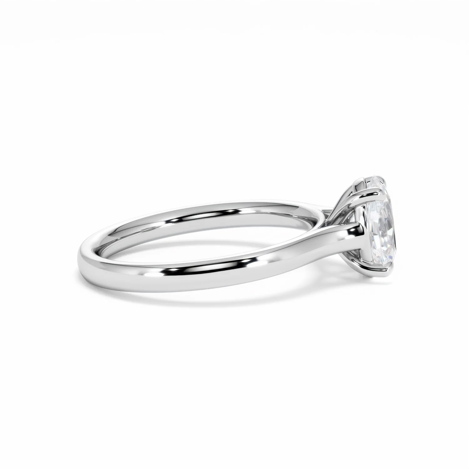 Amora Oval 1.00ct Diamond Engagement Ring G/VS1 Set in Platinum - Image 29