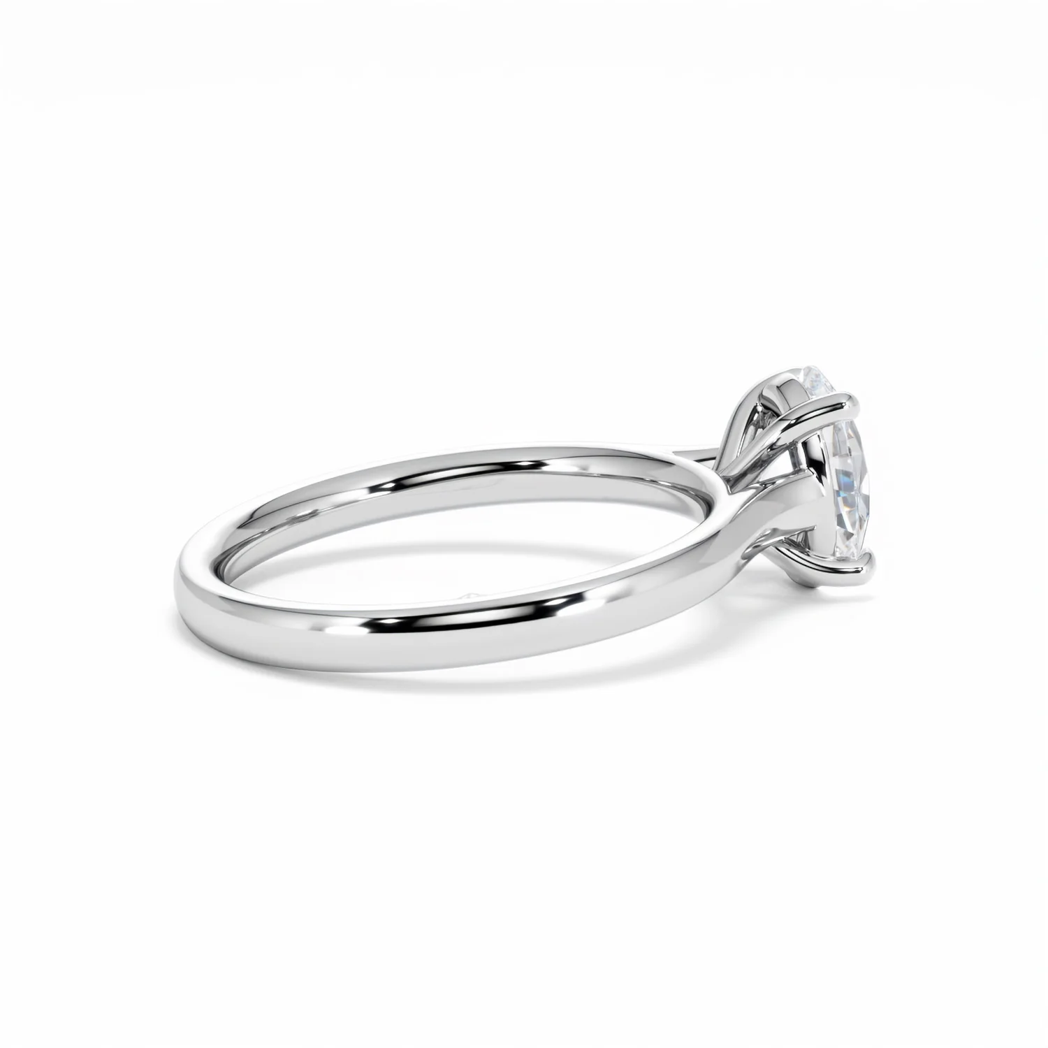 Amora Oval 1.00ct Diamond Engagement Ring G/VS1 Set in Platinum - Image 34
